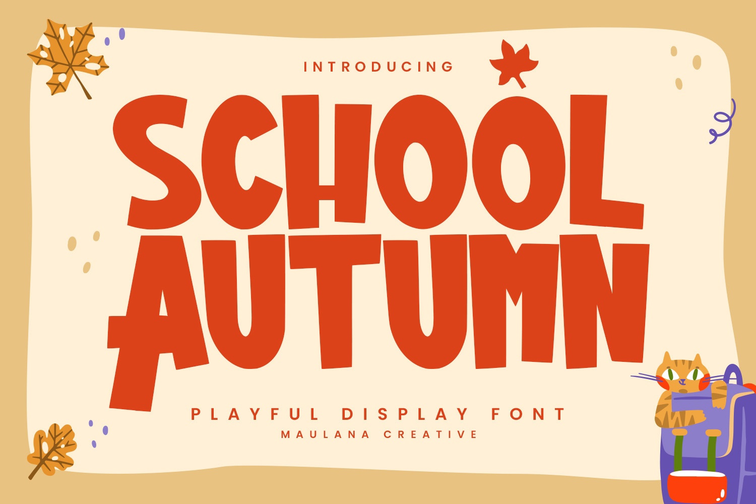 Пример шрифта Autumn School Regular
