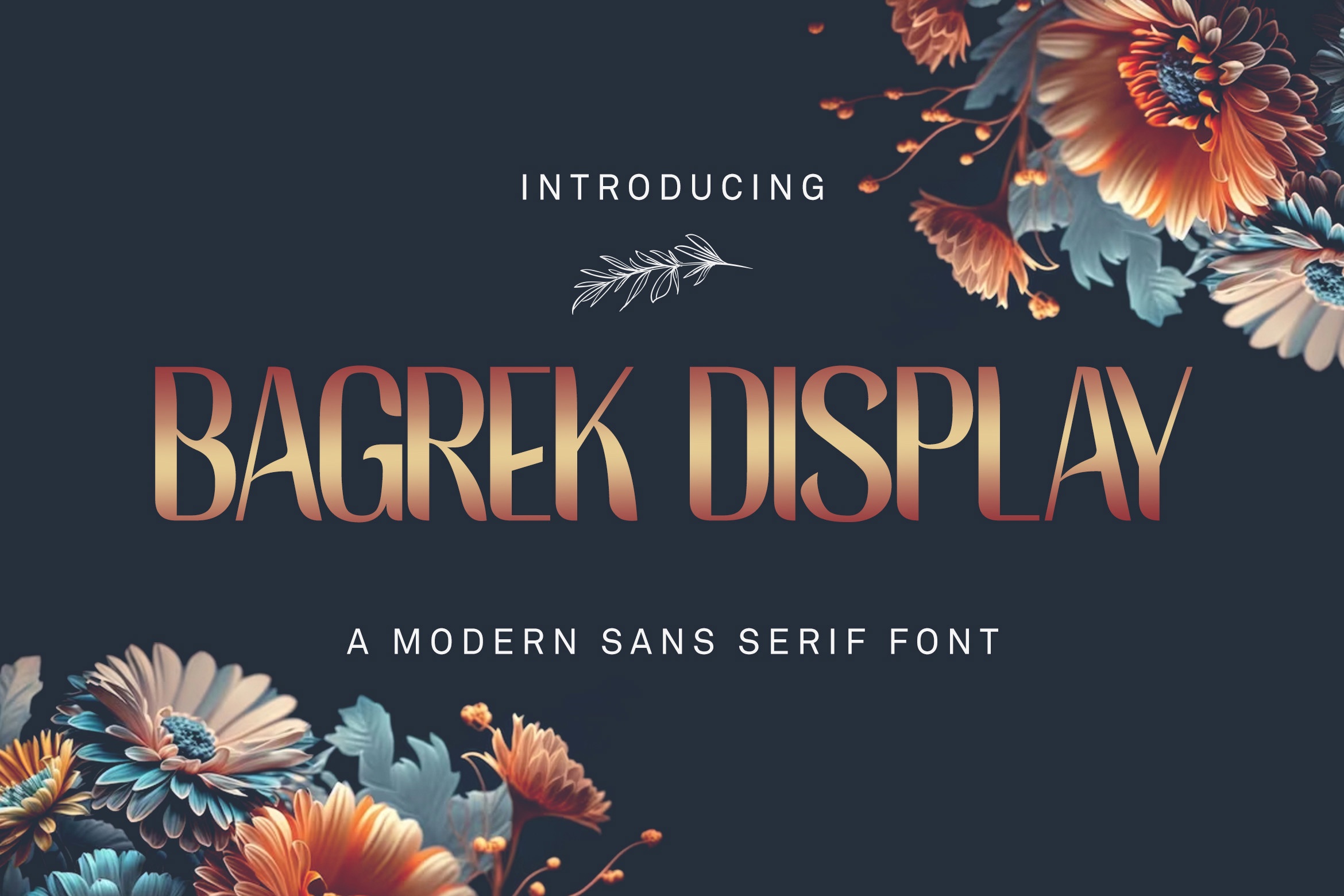 Пример шрифта Bagrek Display Regular