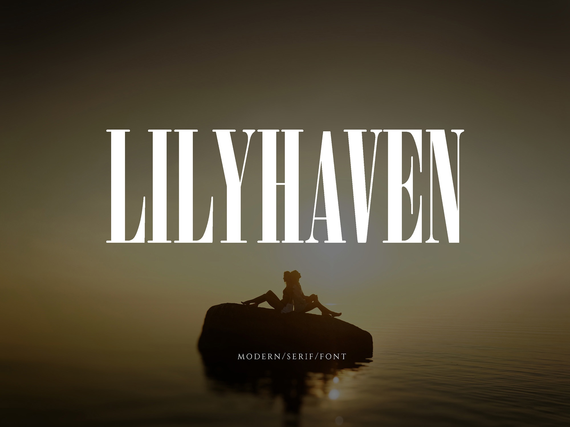 Пример шрифта Lilyhaven