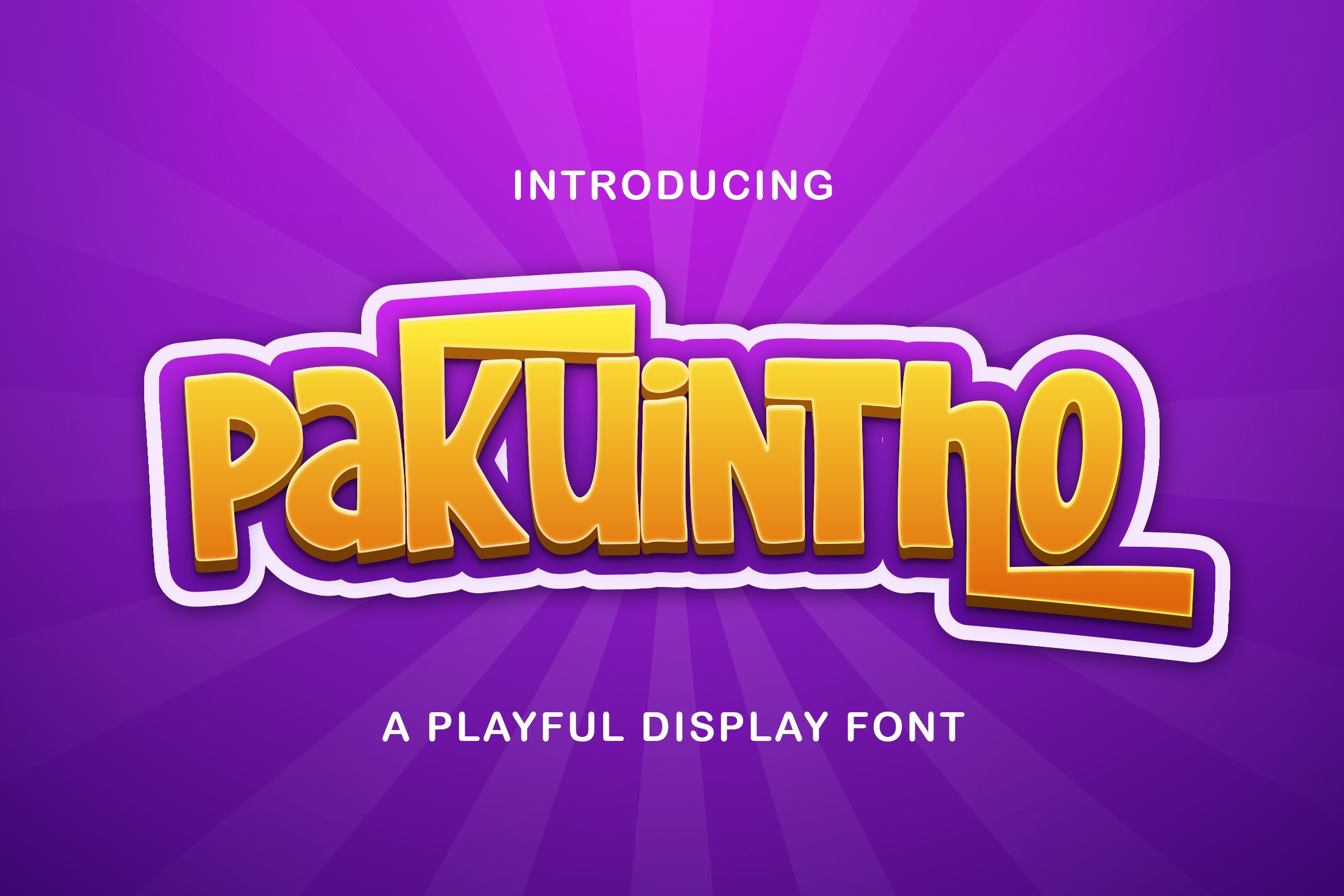 Пример шрифта Pakuintho