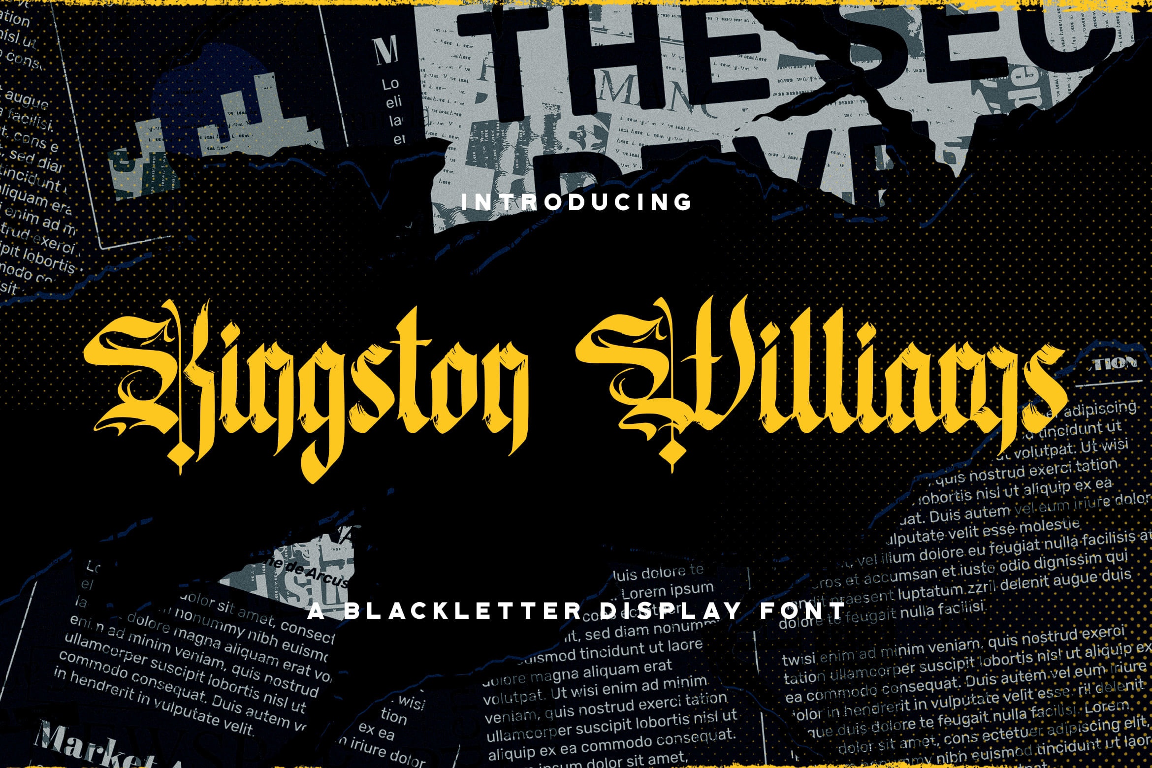 Пример шрифта Kingston Williams Regular