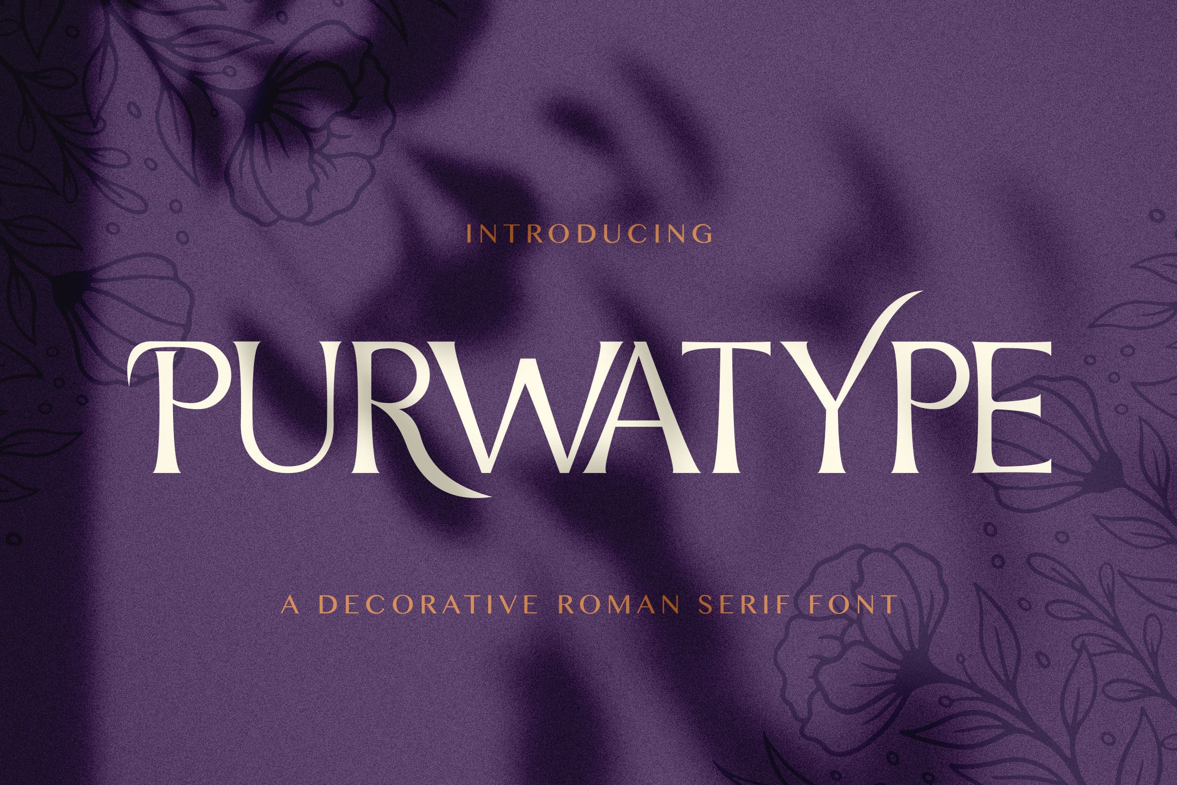 Пример шрифта Purwatype