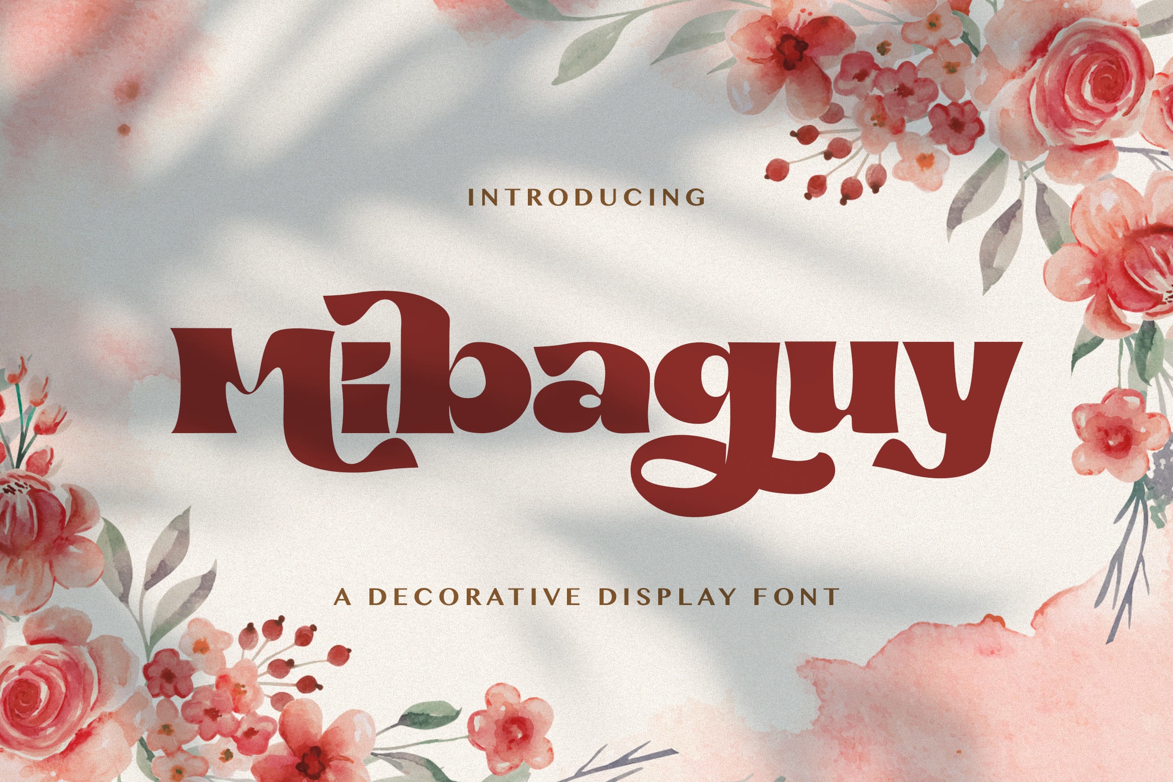 Пример шрифта Mibaguy