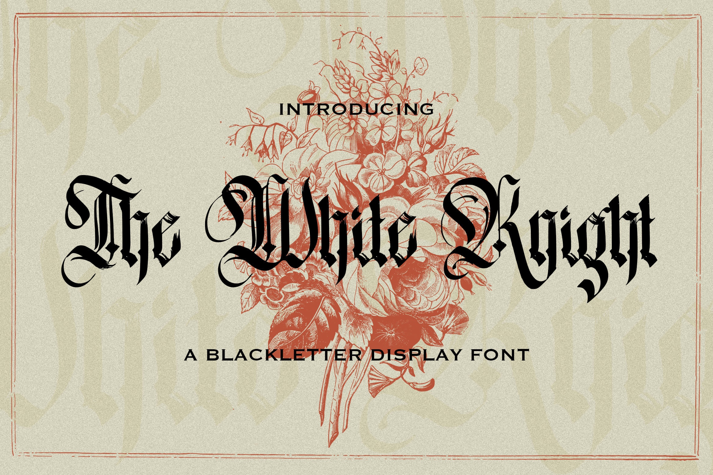 Пример шрифта The White Knight