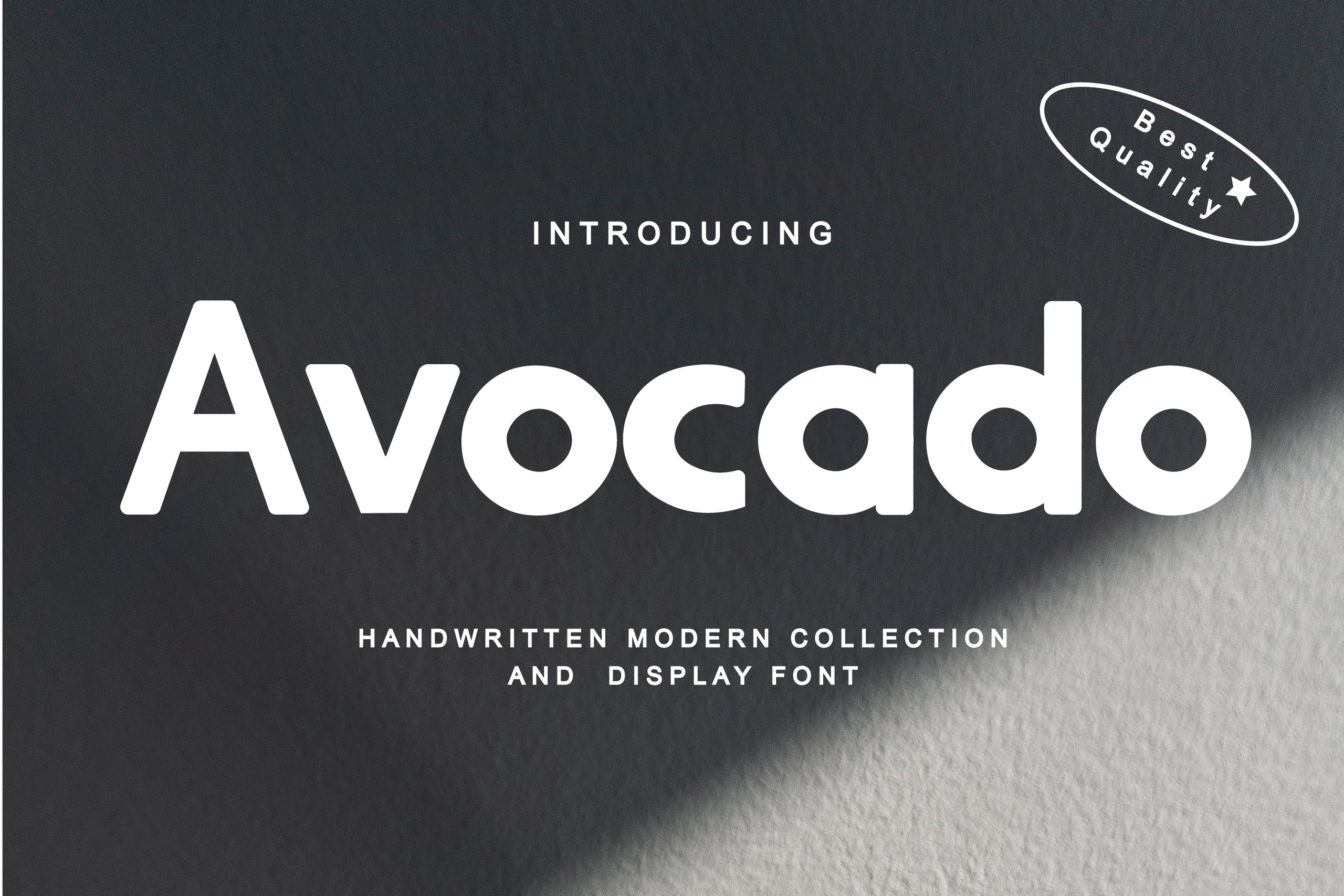 Пример шрифта Avocado