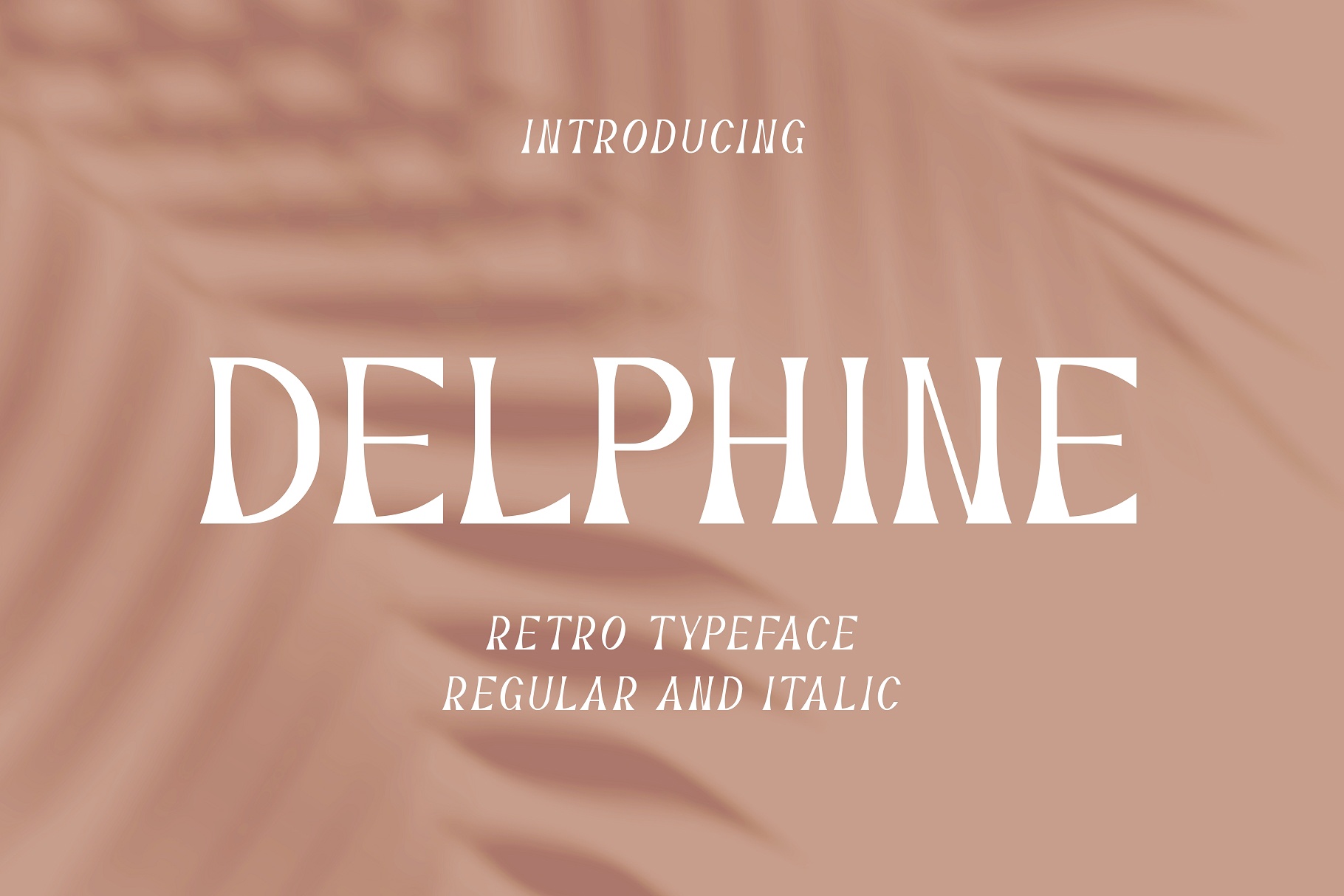 Пример шрифта Delphine