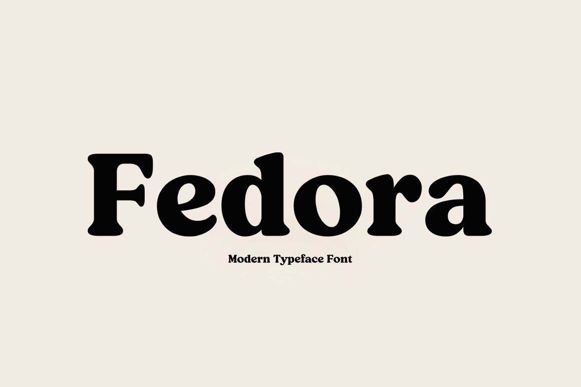 Пример шрифта Fedora
