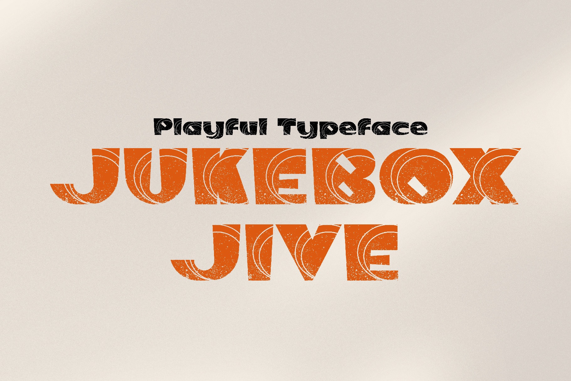 Пример шрифта Jukebox Regular