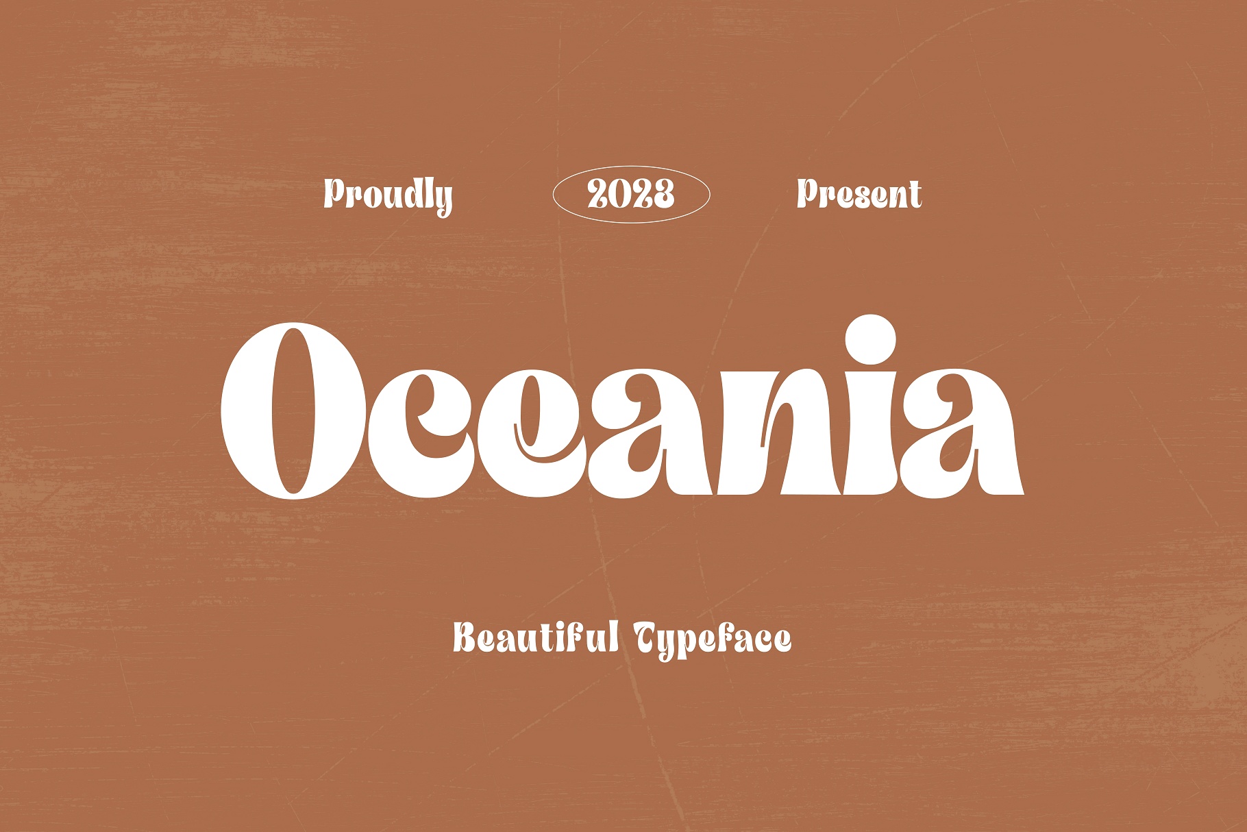 Пример шрифта Oceania Regular