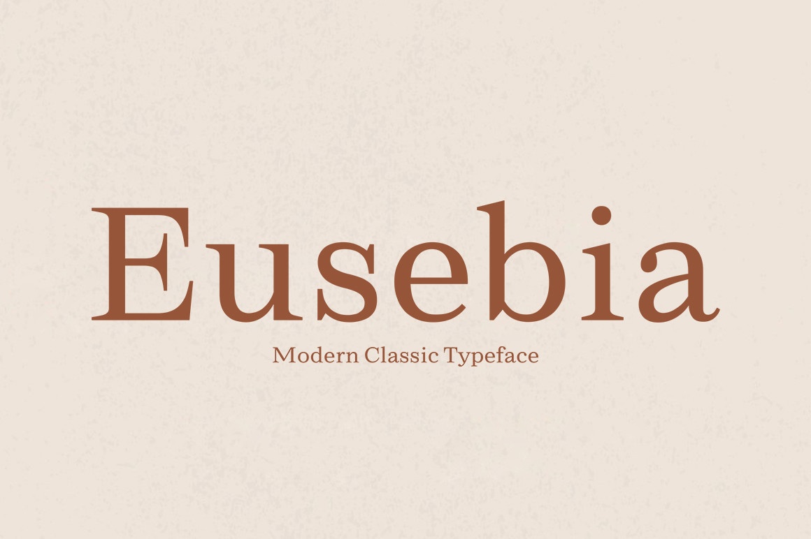 Пример шрифта Eusebia