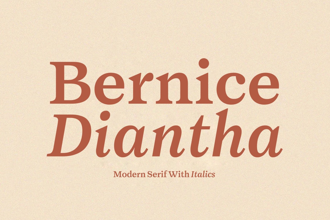 Пример шрифта Bernice Diantha Regular