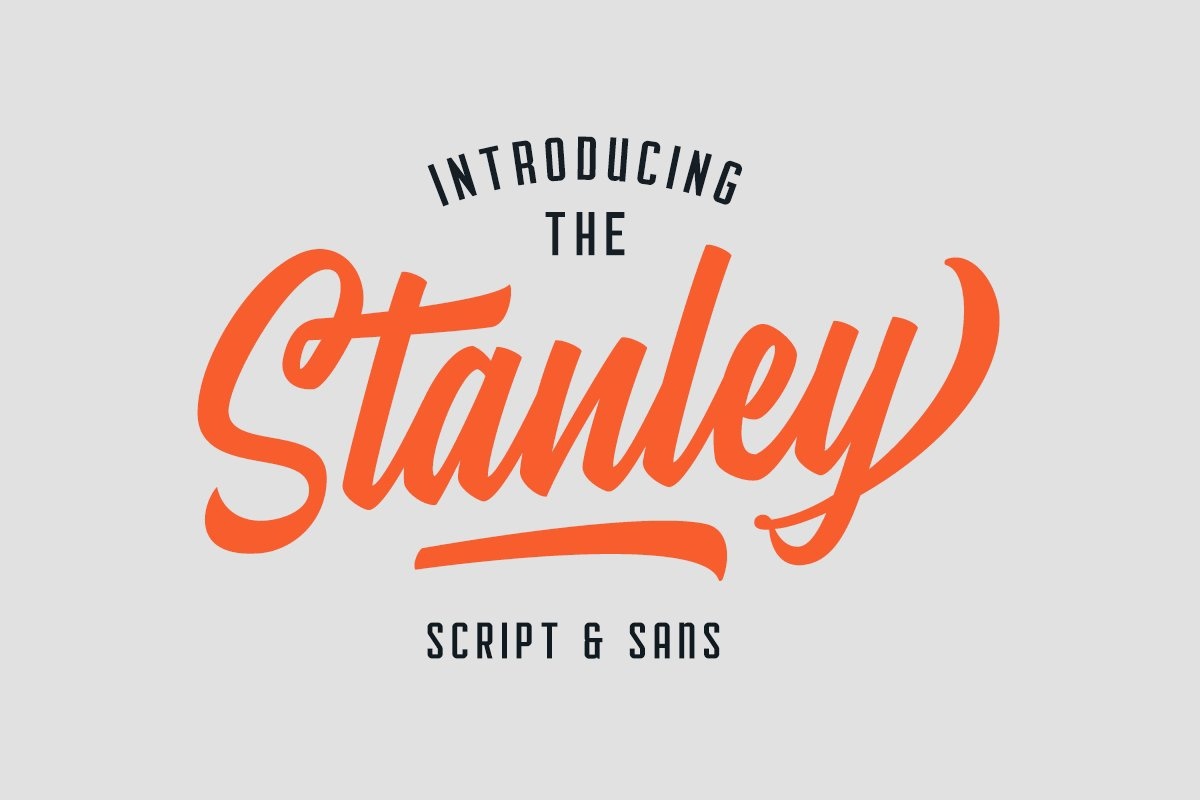 Пример шрифта Stanley & Courager