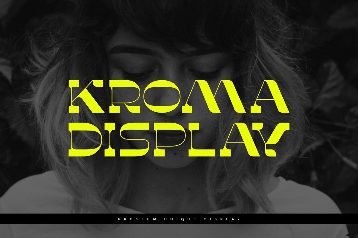 Пример шрифта Kroma Display