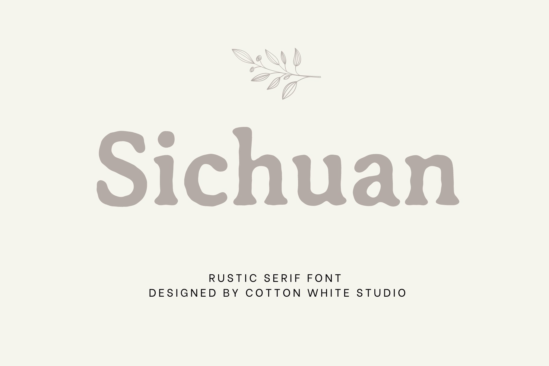 Пример шрифта Sichuan Regular