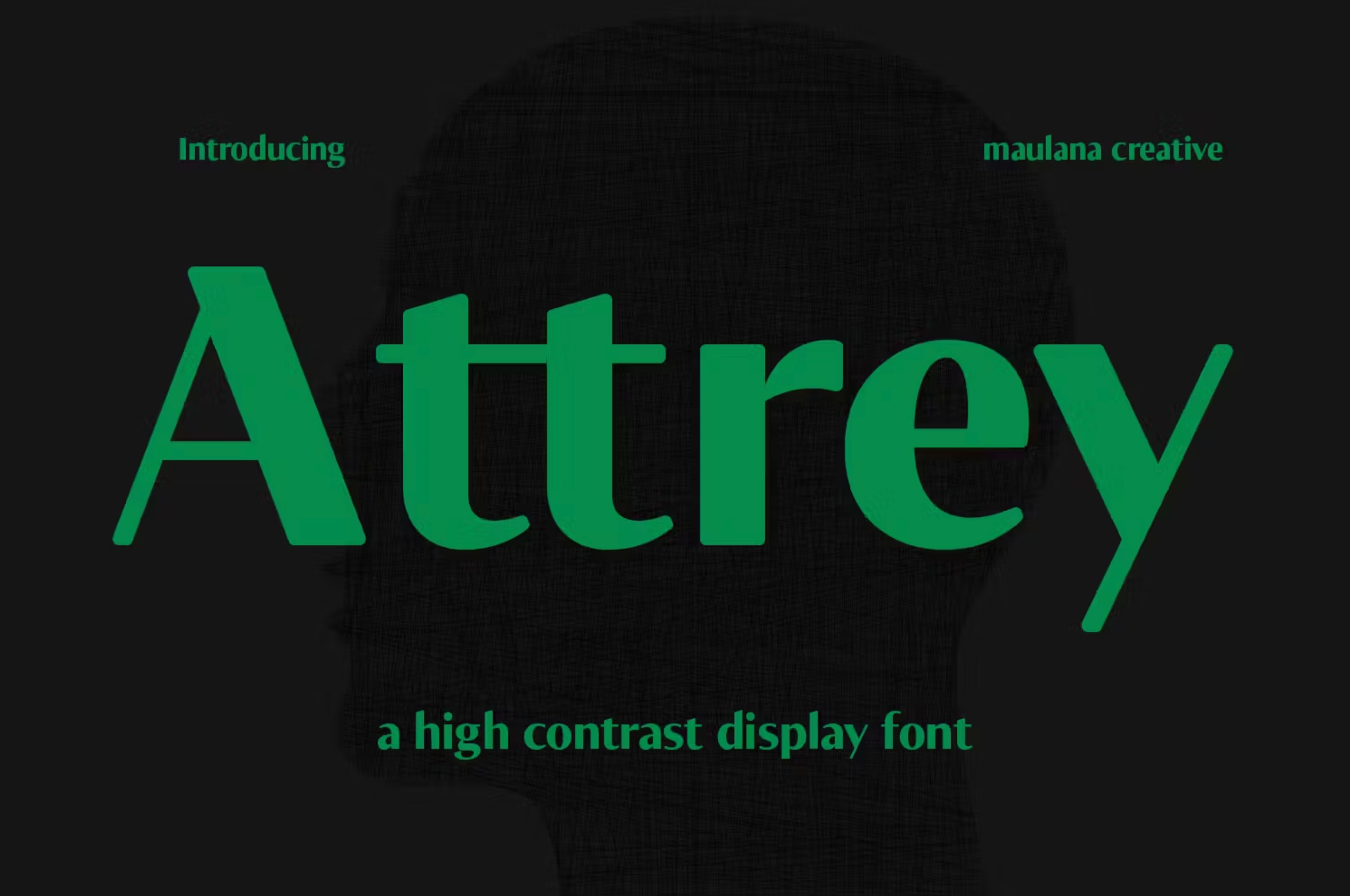 Пример шрифта Attrey