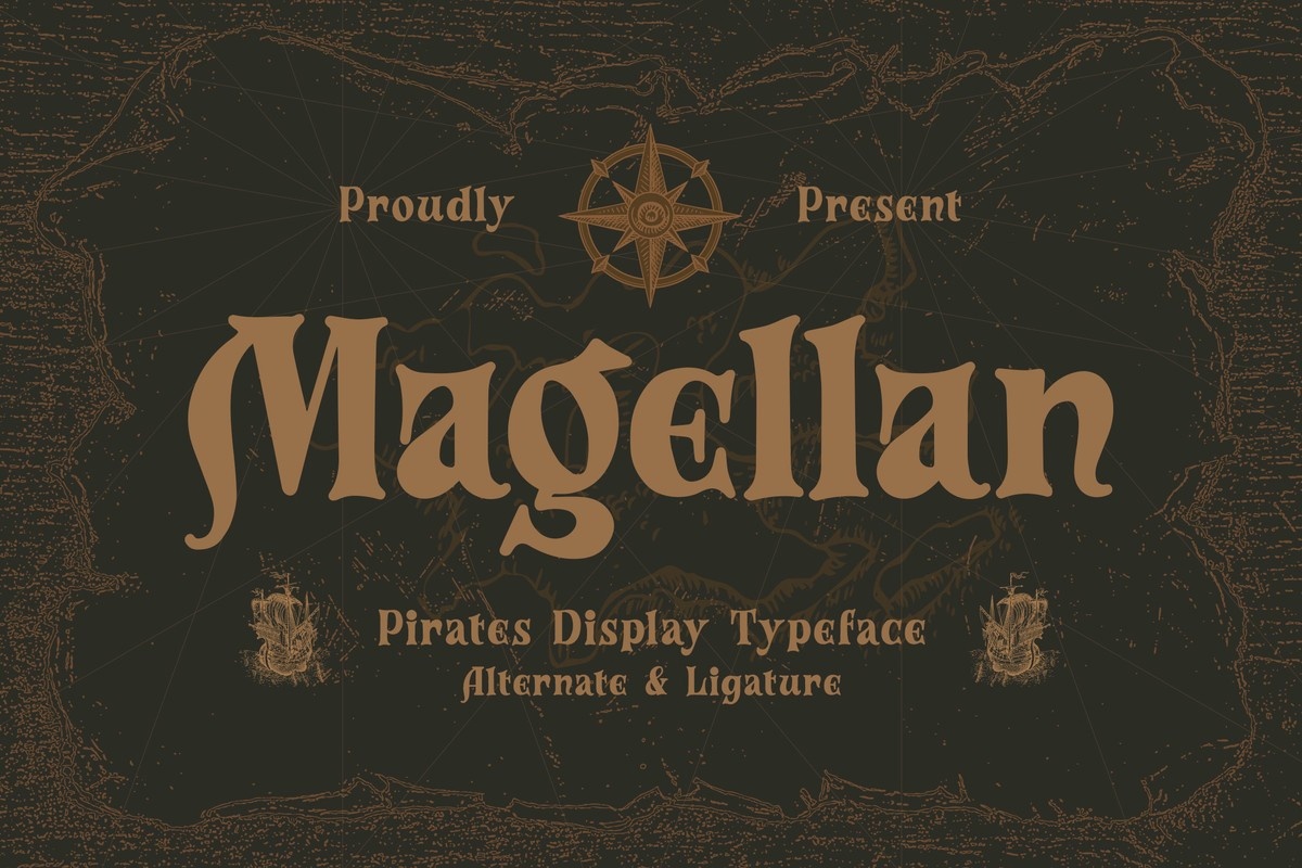 Пример шрифта Magellan