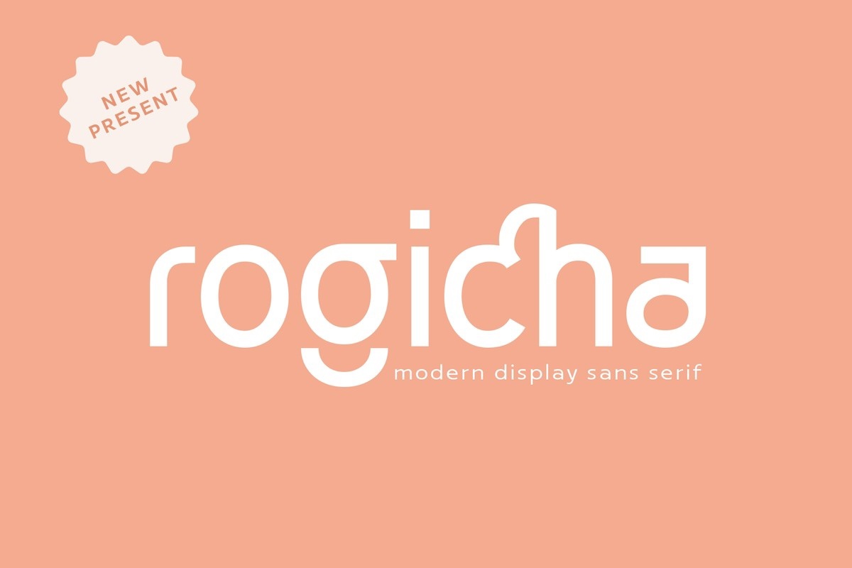 Пример шрифта Rogicha Regular