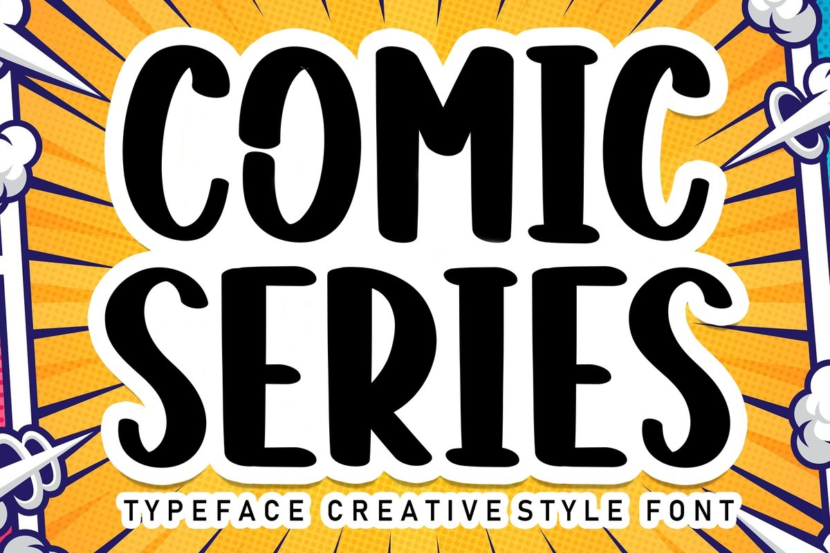 Пример шрифта Comic Series