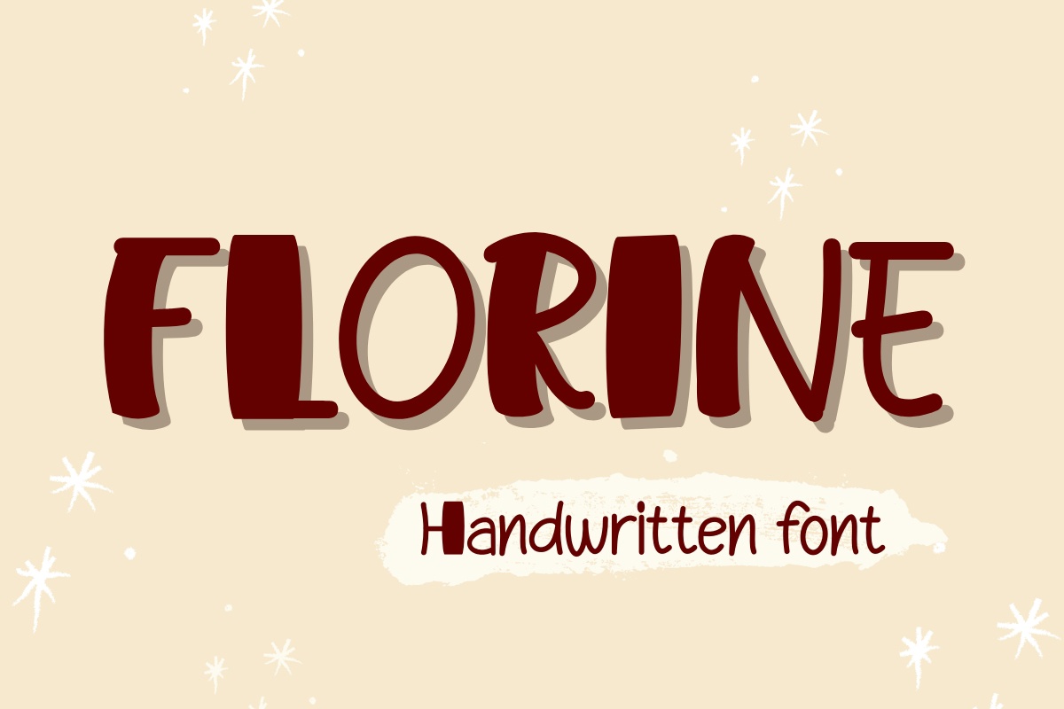 Пример шрифта Fluorine