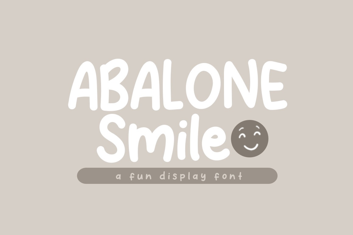 Пример шрифта Abalone Smile