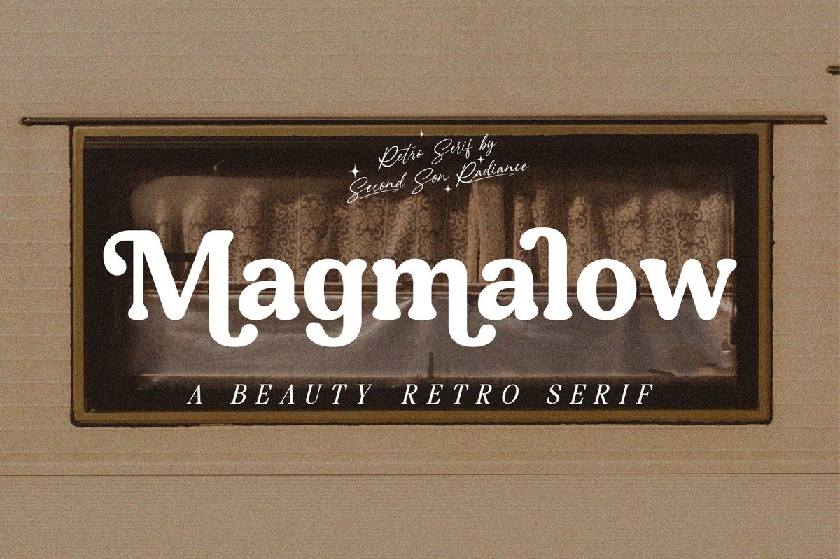 Пример шрифта Magmalow Regular
