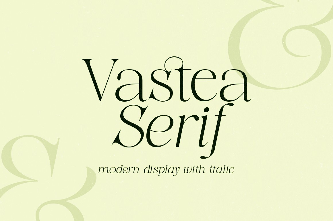 Пример шрифта Vastea Serif