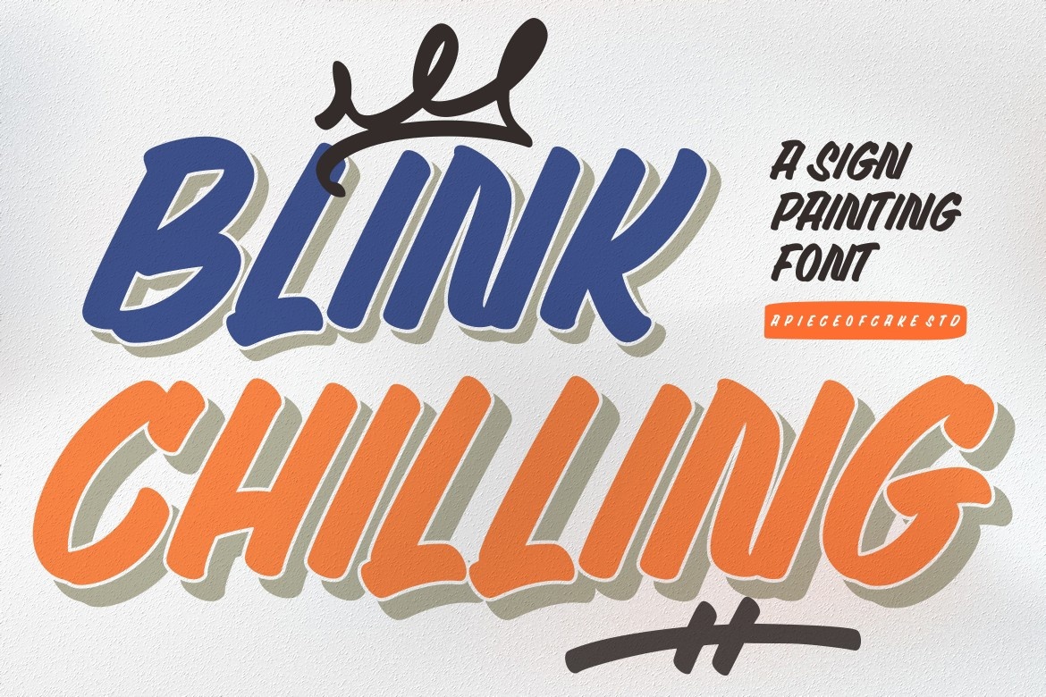 Пример шрифта Blink Chilling