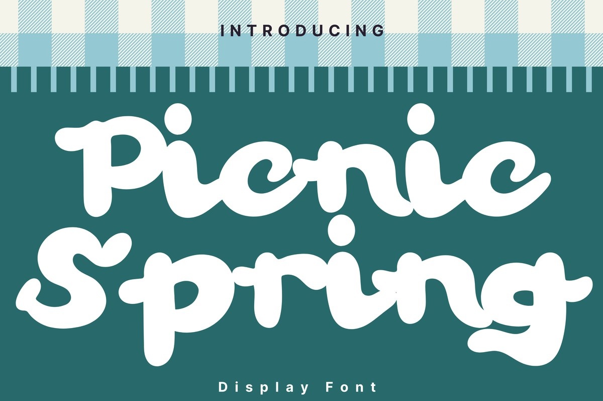 Пример шрифта Picnic Spring Regular