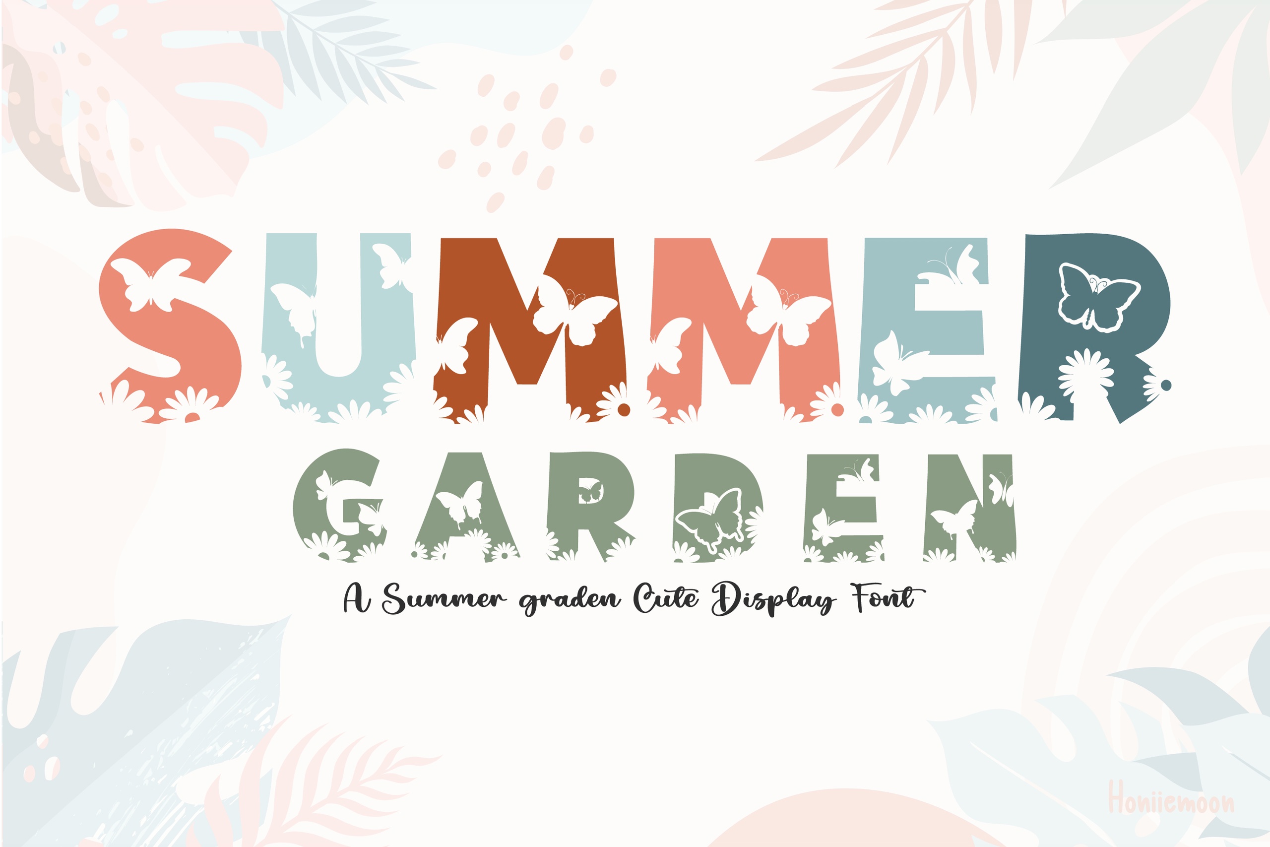Пример шрифта Summer Garden
