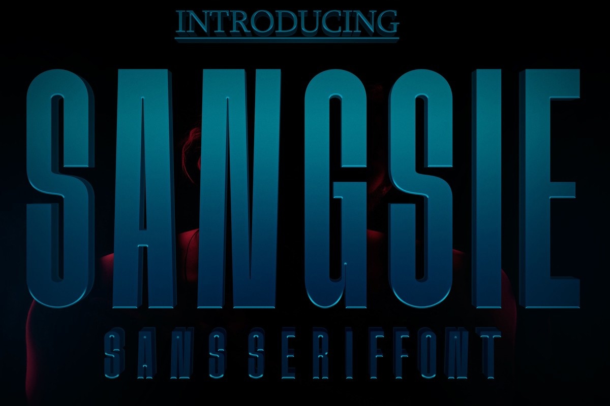 Пример шрифта Sangsie