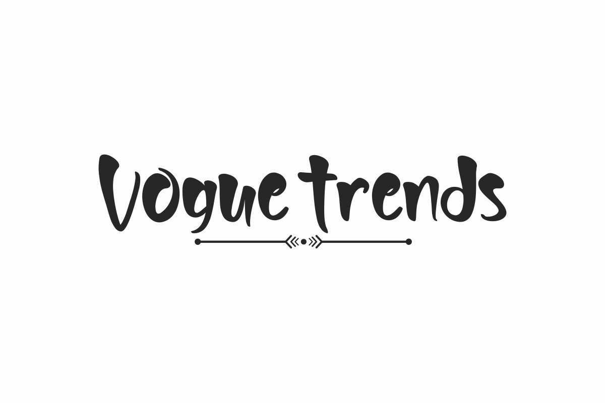 Пример шрифта Vogue Trends
