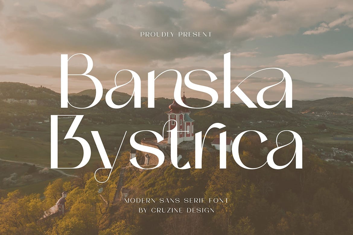 Пример шрифта Banska Bystrica Regular