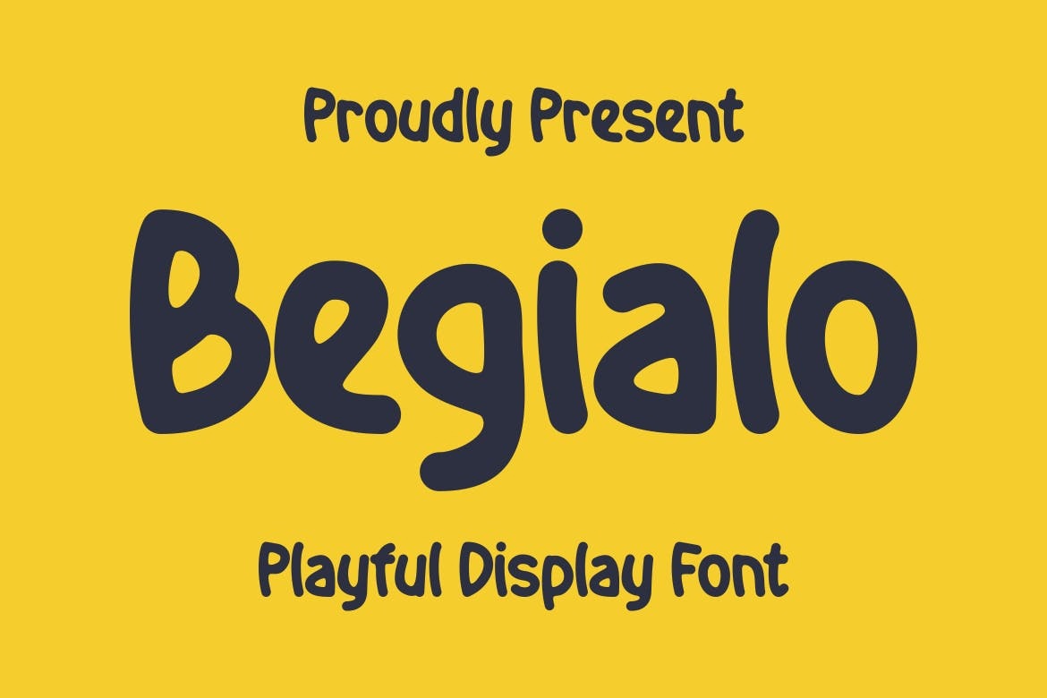 Пример шрифта Begialo
