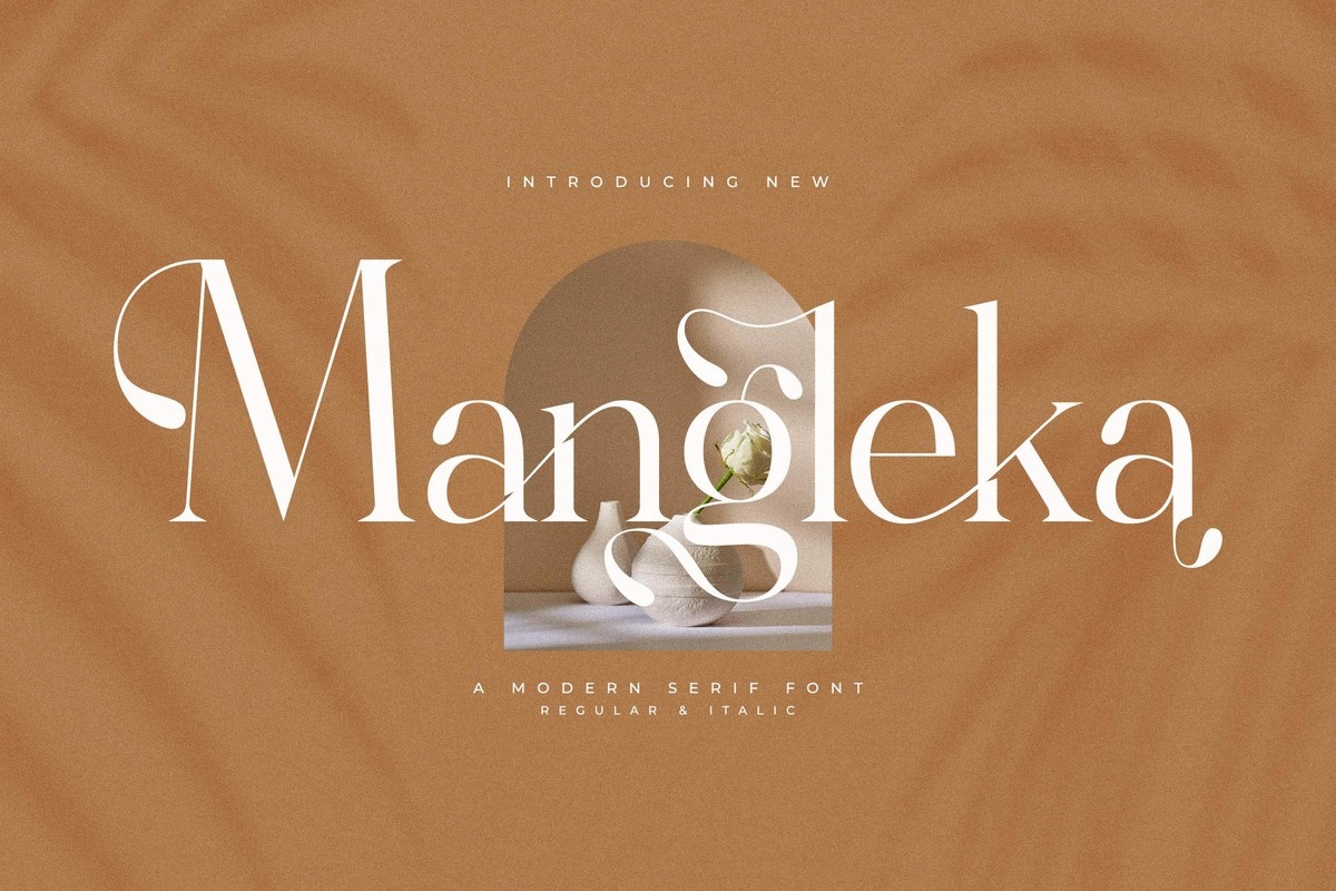 Пример шрифта Mangleka