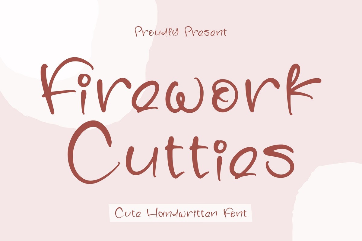 Пример шрифта Firework Cutties Regular