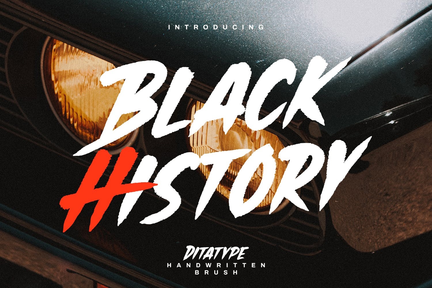 Пример шрифта Black History