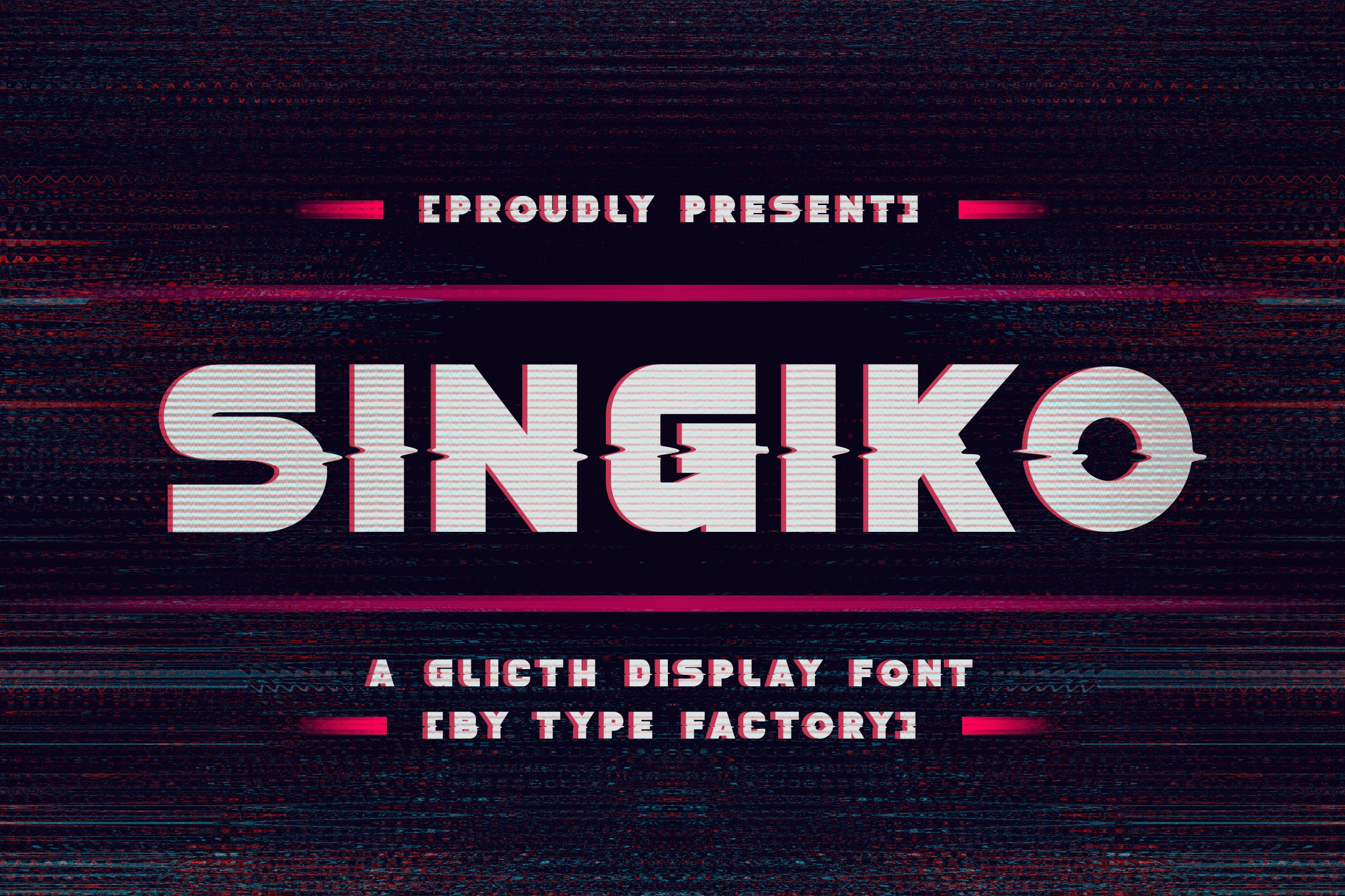 Пример шрифта Singiko
