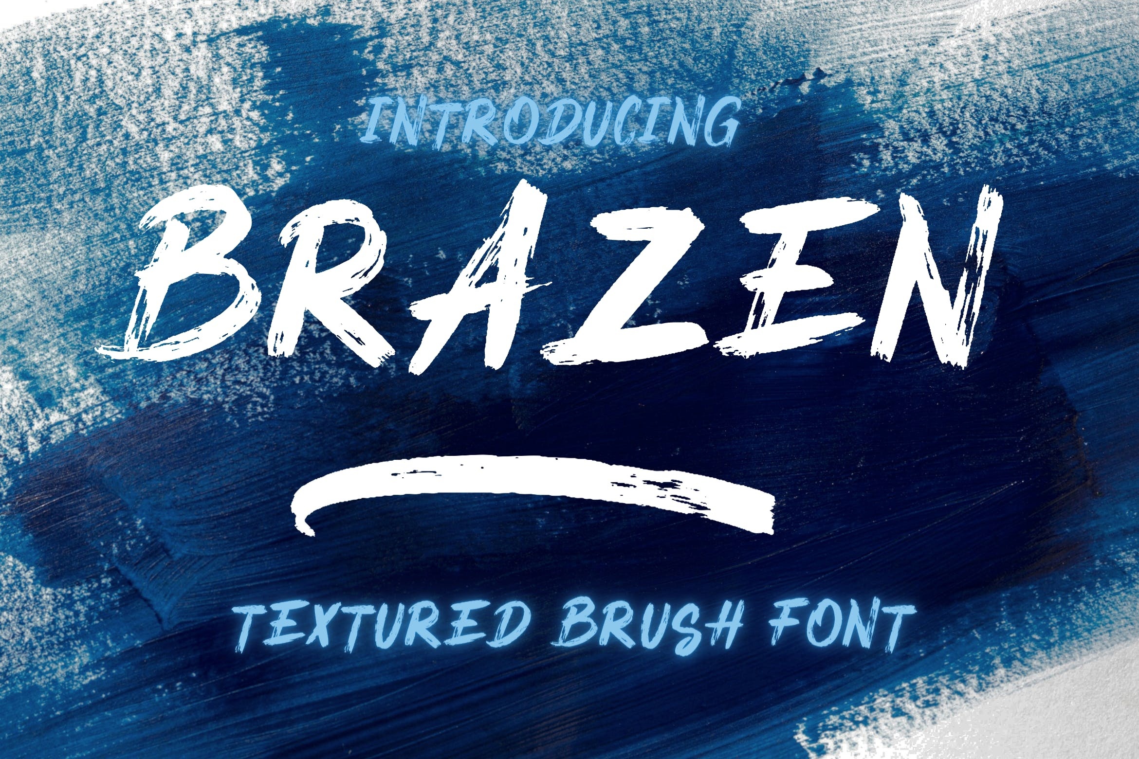 Пример шрифта Brazen Brush