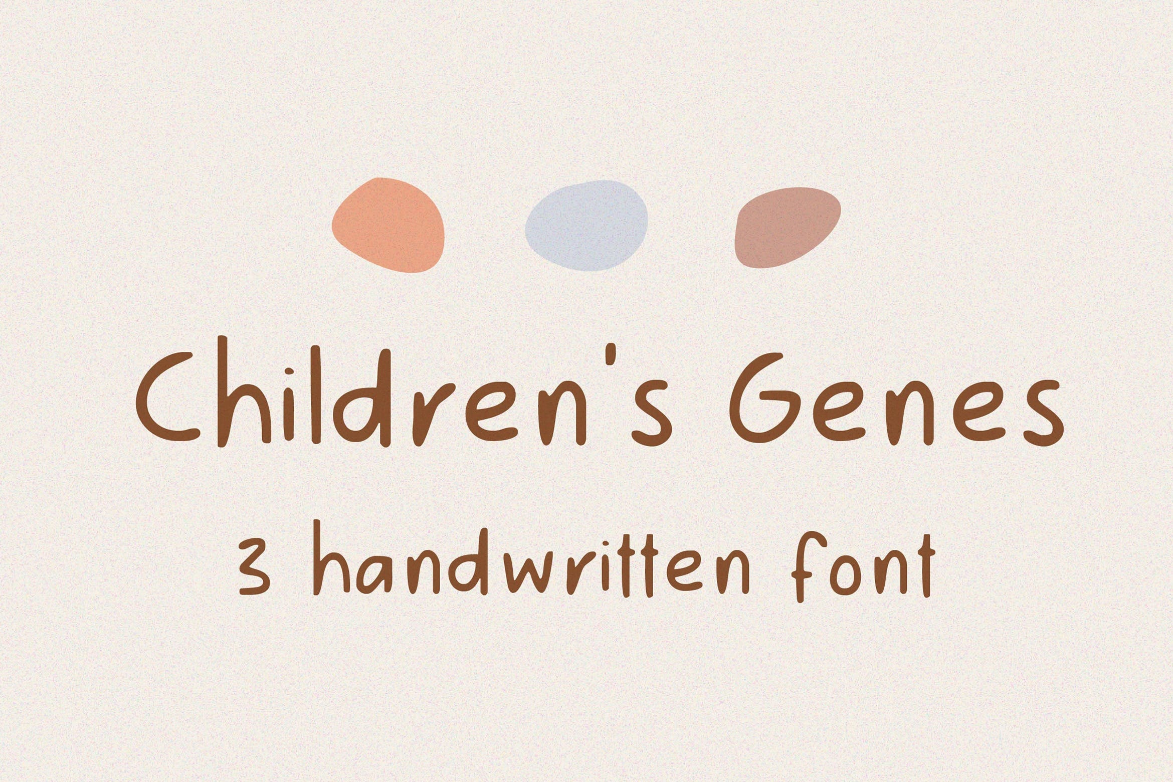 Пример шрифта Childrens Genes Blured