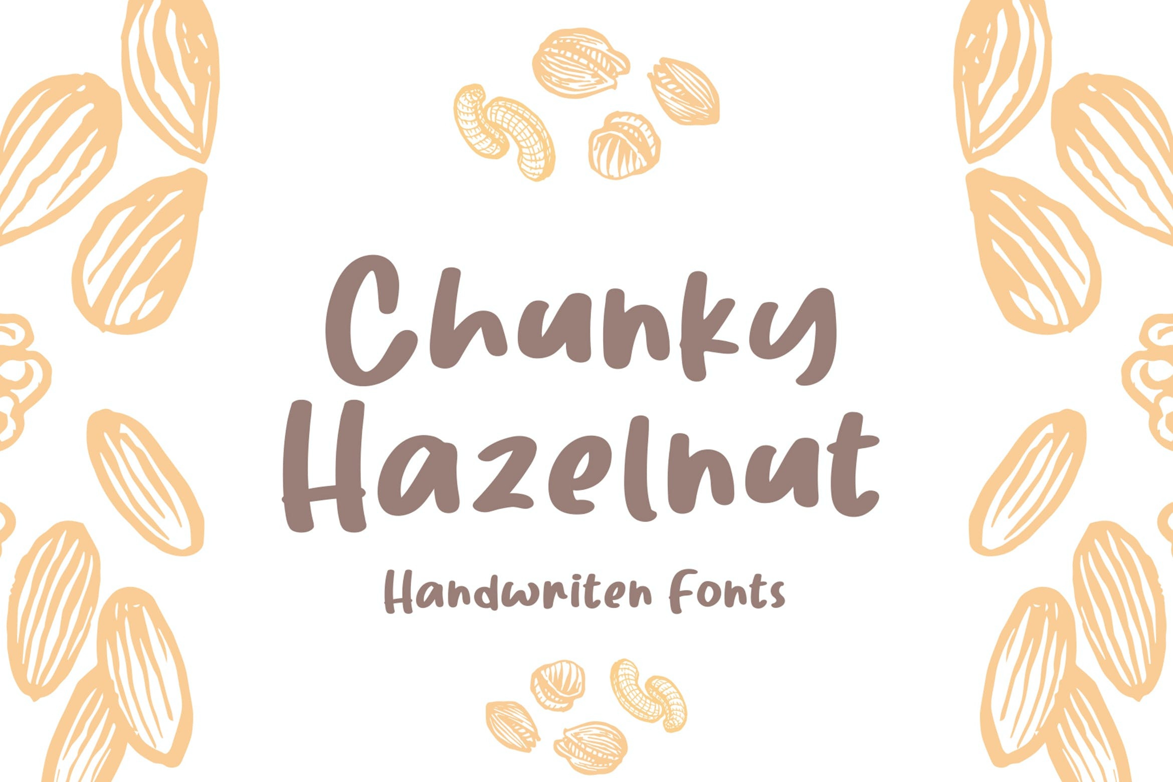 Пример шрифта Chunky Hazelnut