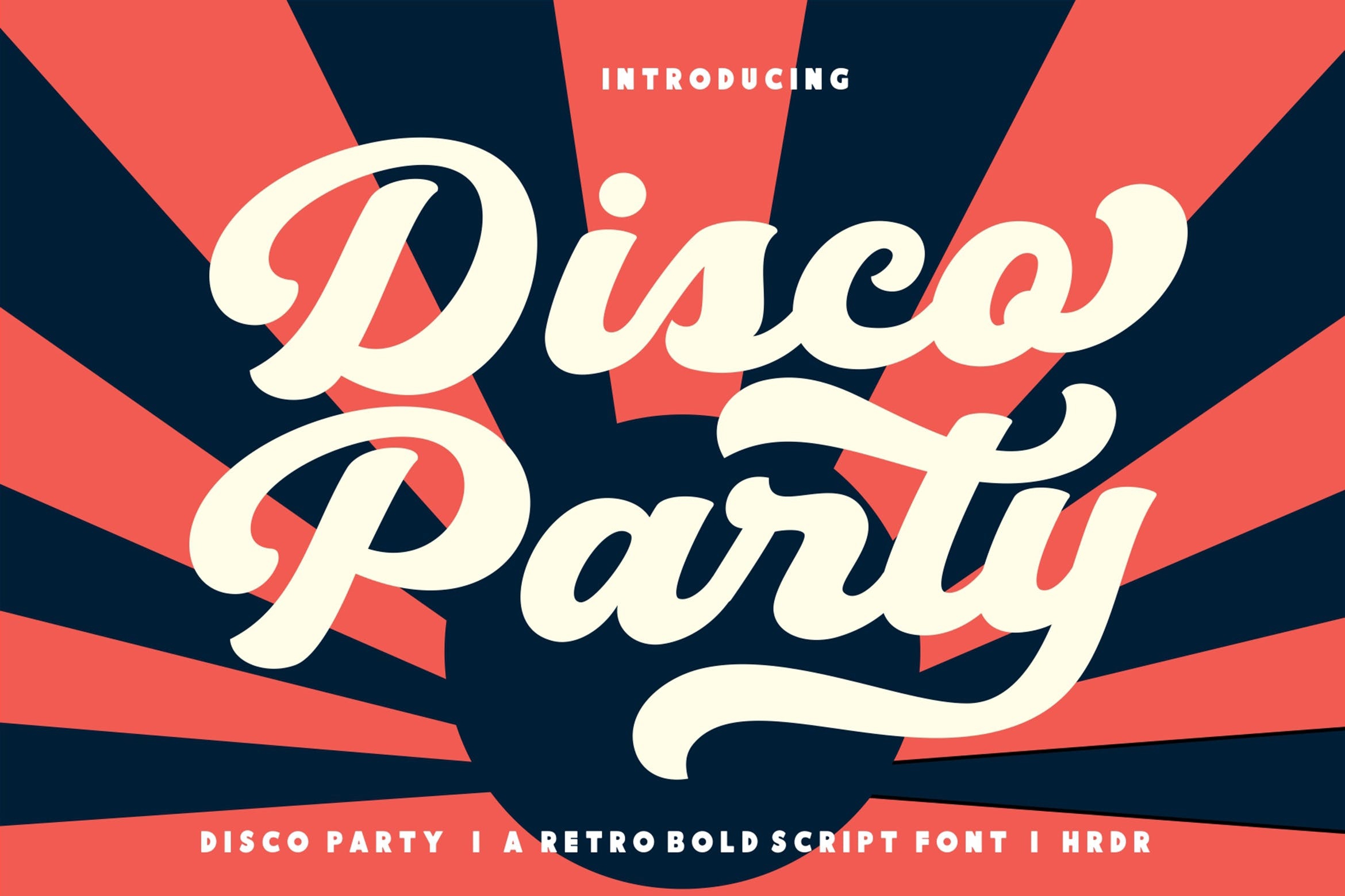 Пример шрифта Disco Party