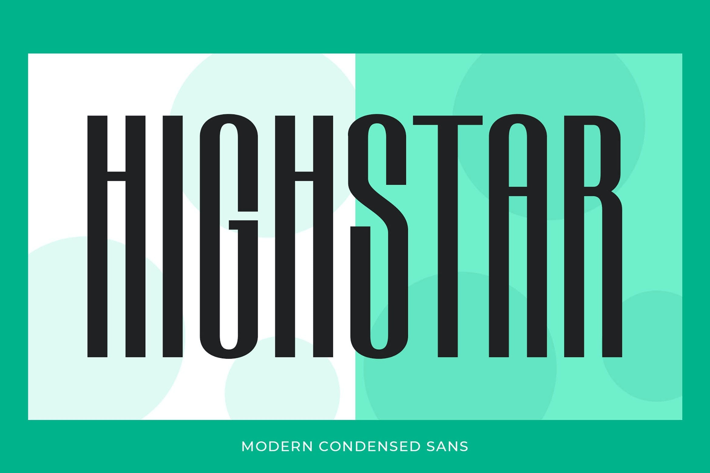 Пример шрифта Highstar Regular
