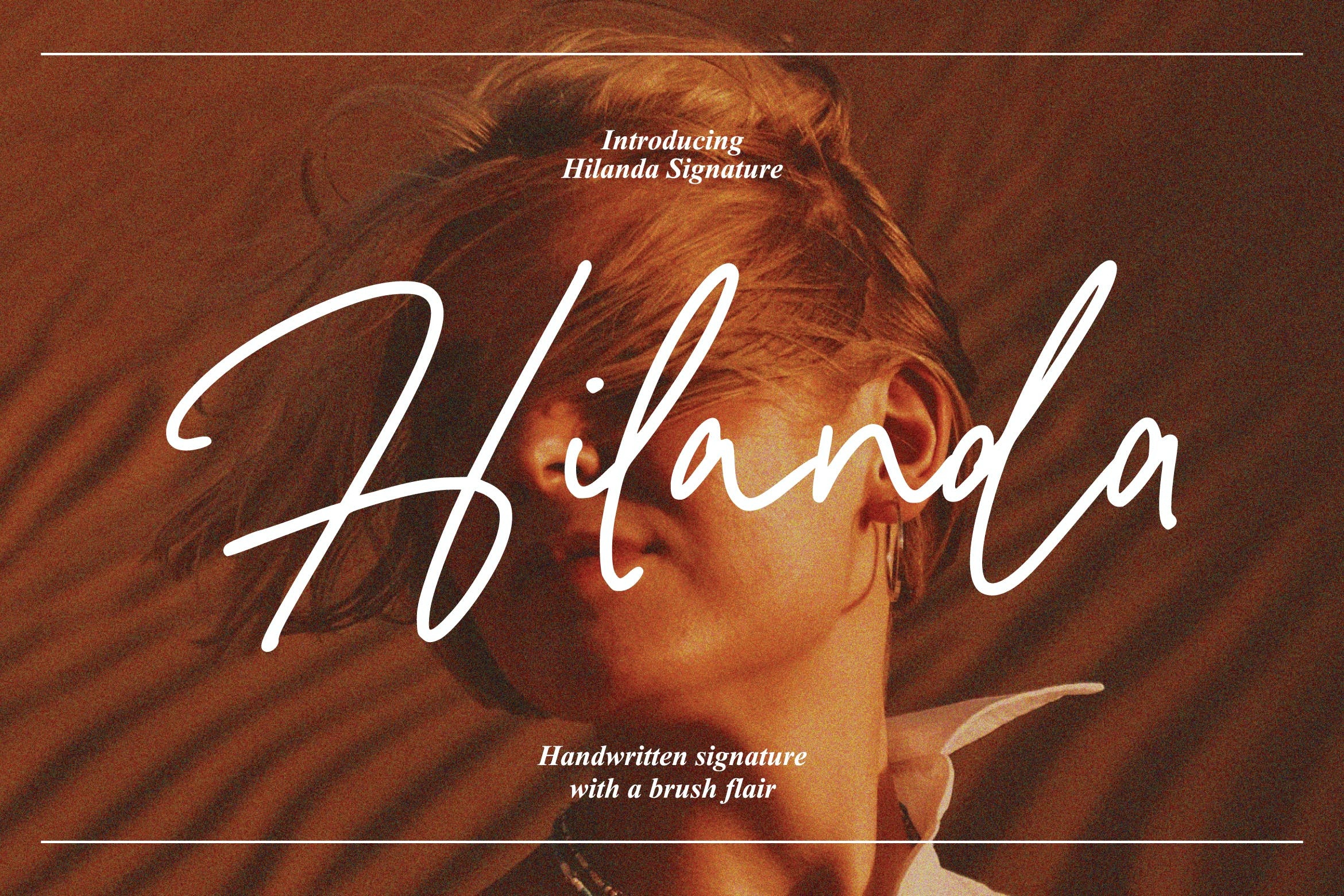 Пример шрифта Hilanda Signature