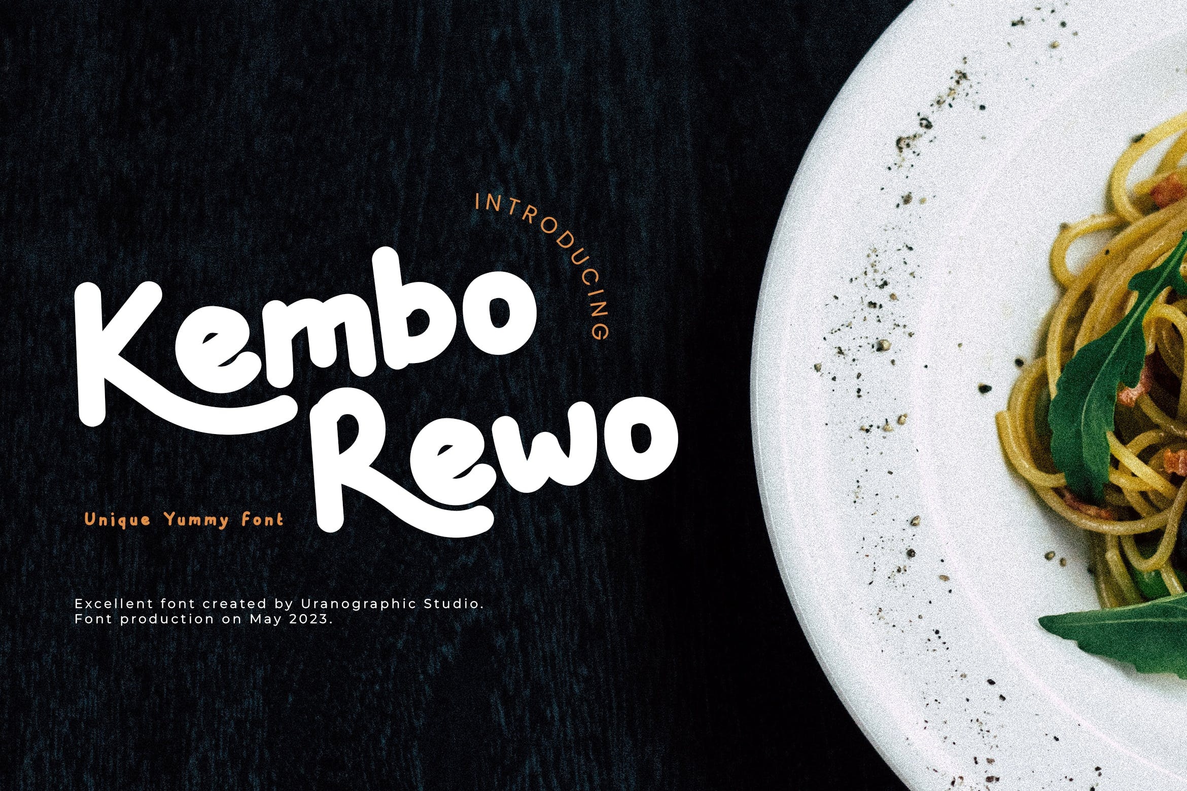 Пример шрифта Kembo Rewo