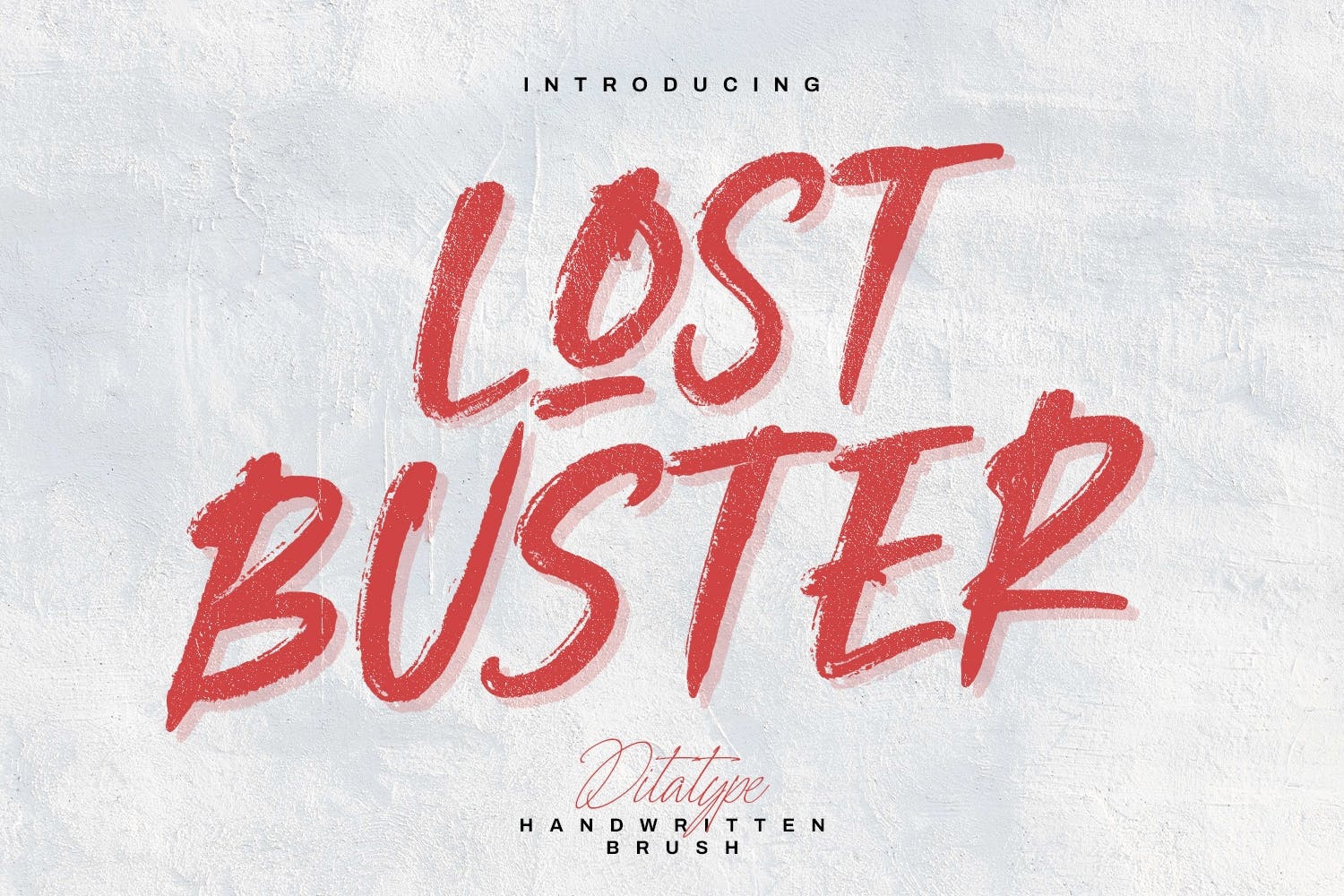 Пример шрифта Lost Buster