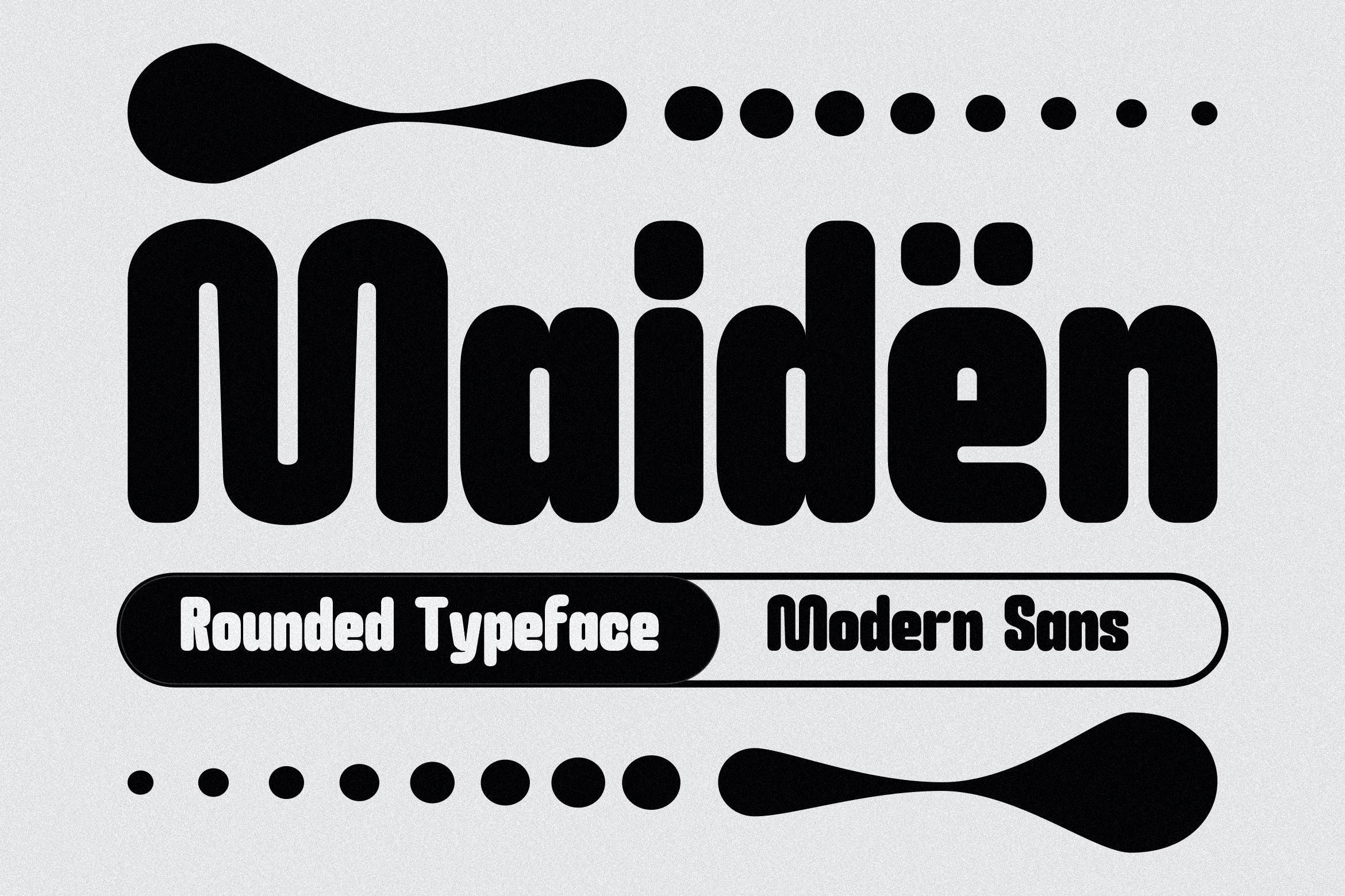 Пример шрифта Maiden Regular