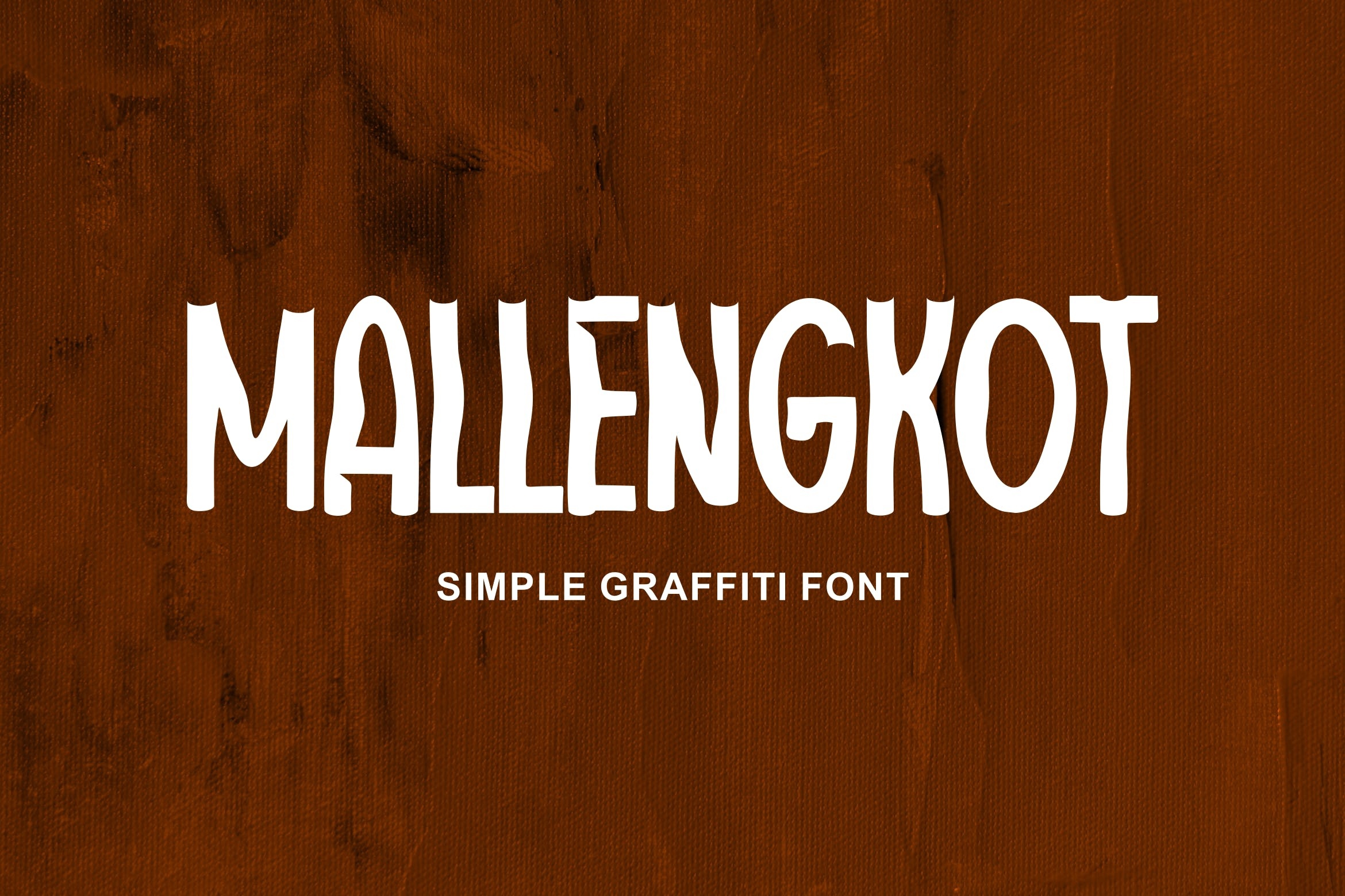 Пример шрифта Mallengkot