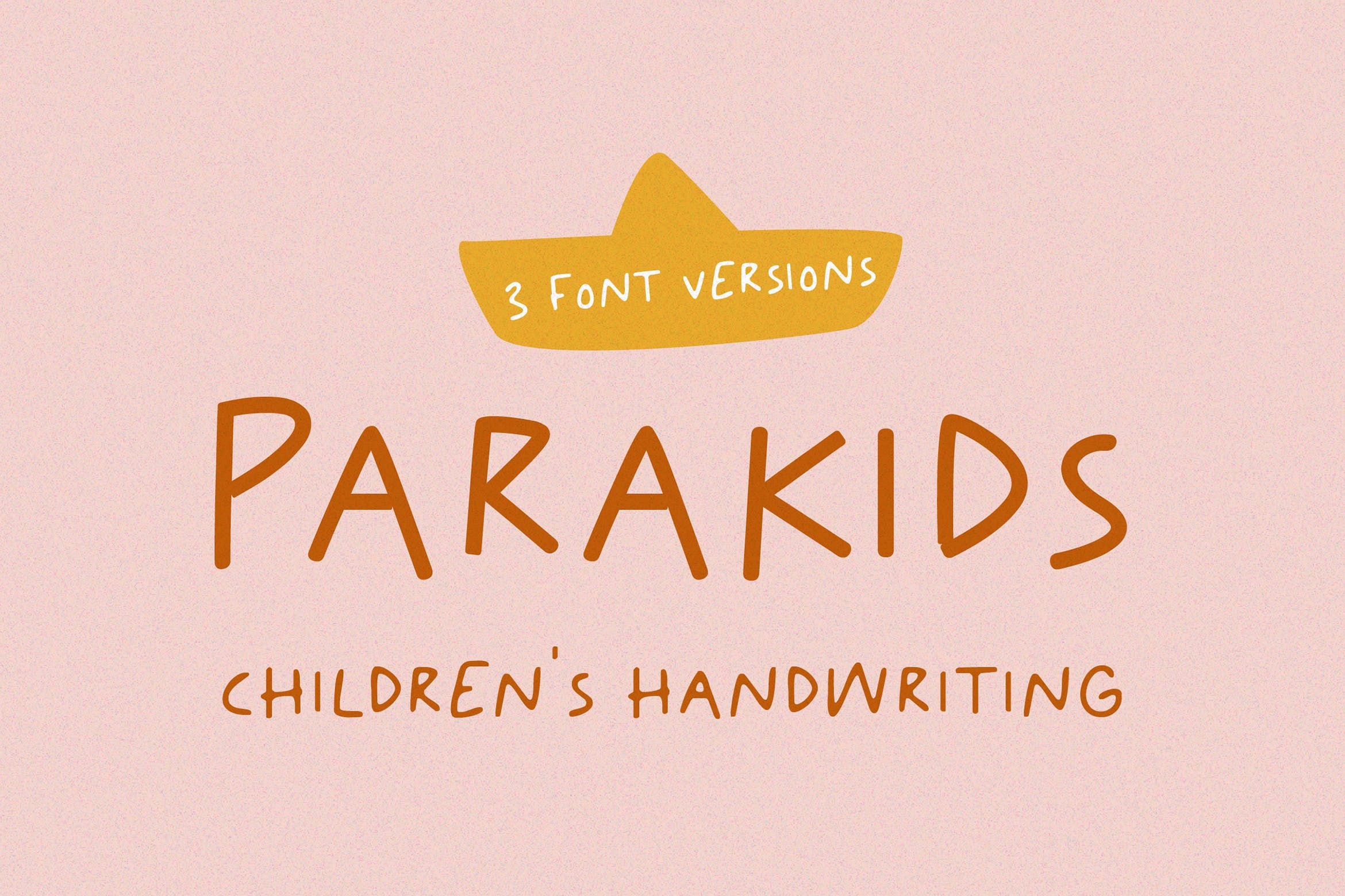 Пример шрифта Parakids