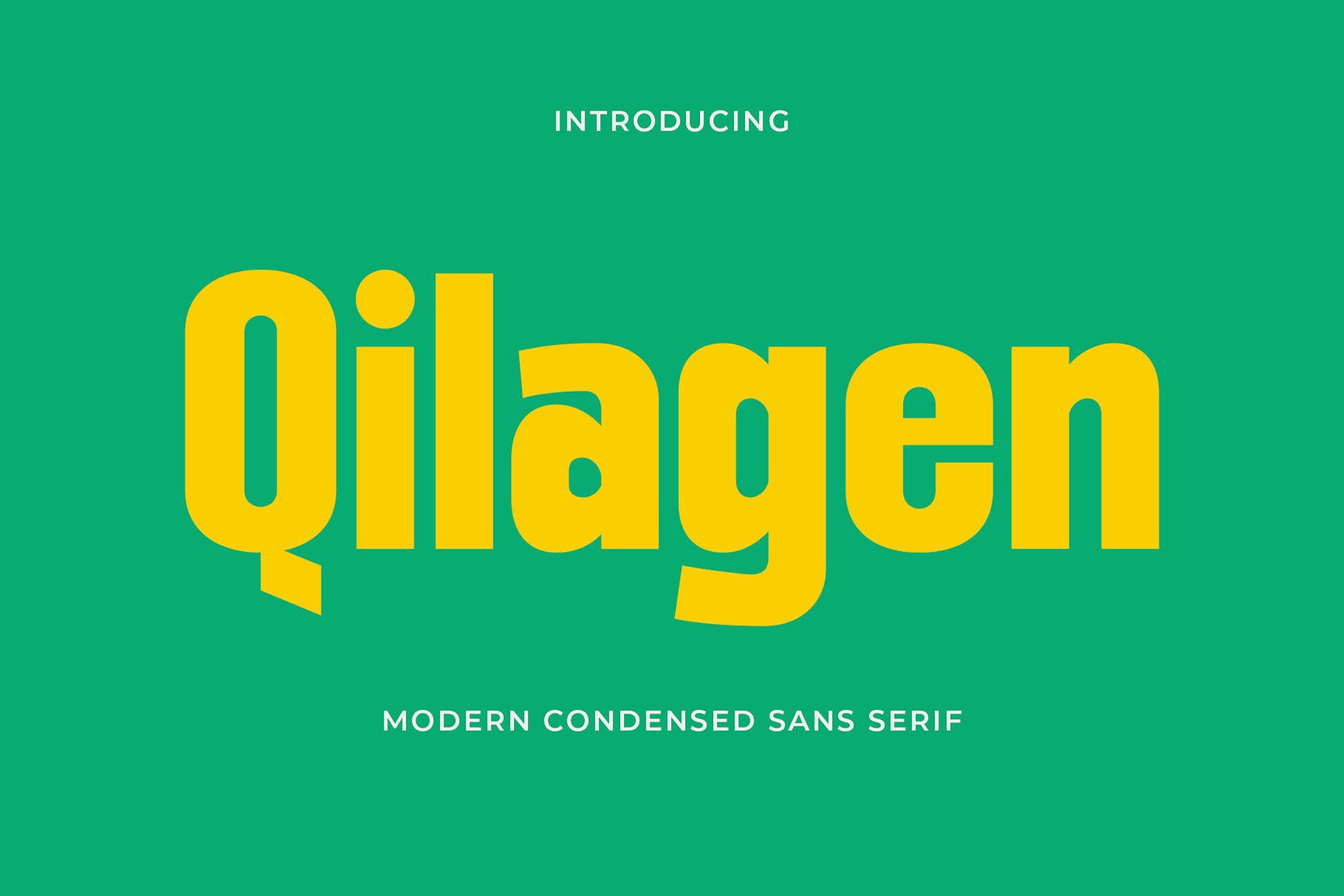 Пример шрифта Qilagen Regular