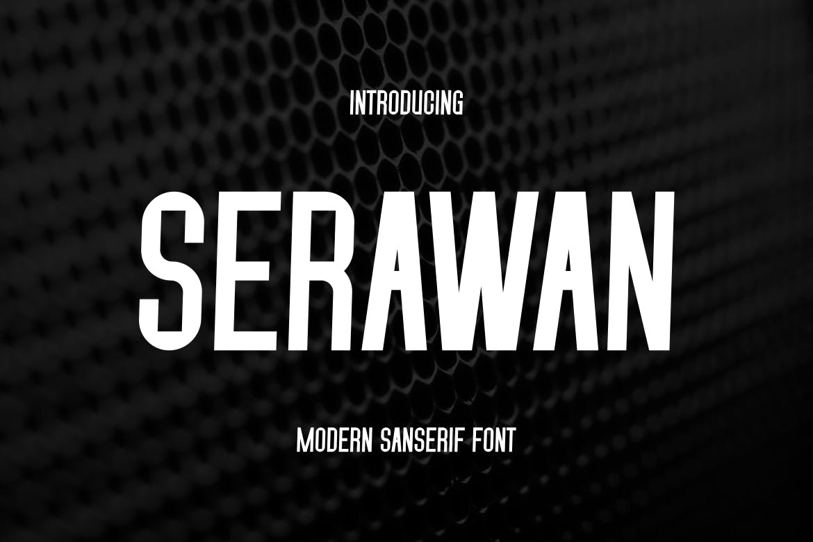 Пример шрифта Serawan